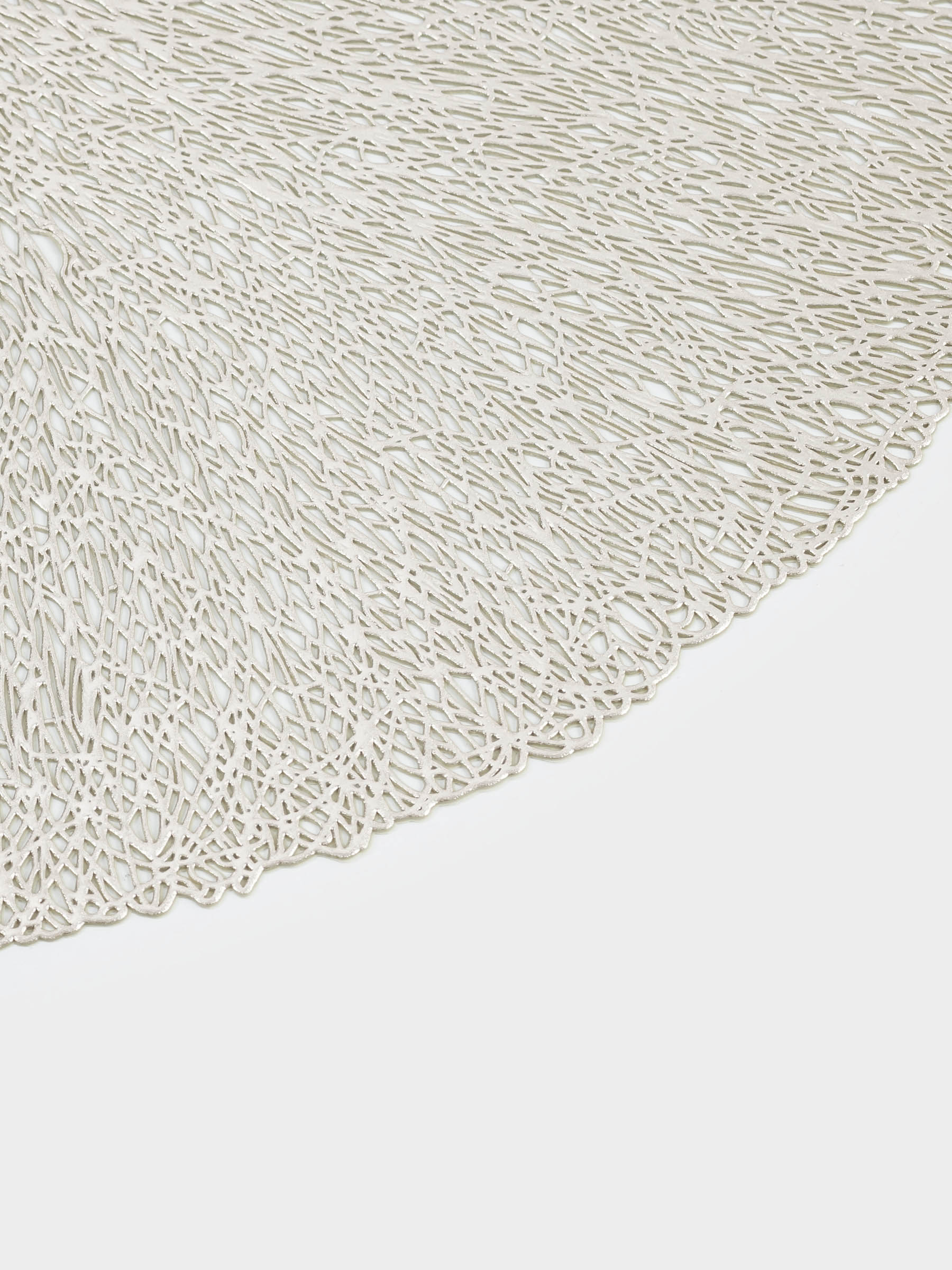 Napkin for appliances, 38 cm, PVC, round, golden, Azhur, image-2