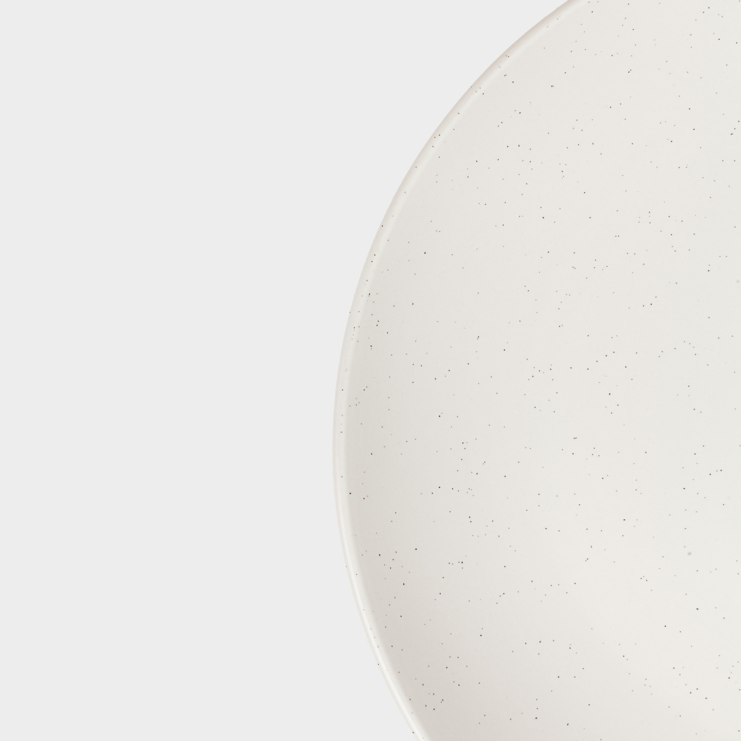 Dinner plate, 27 cm, 2 pcs, ceramic, milk, speckled, Particle
