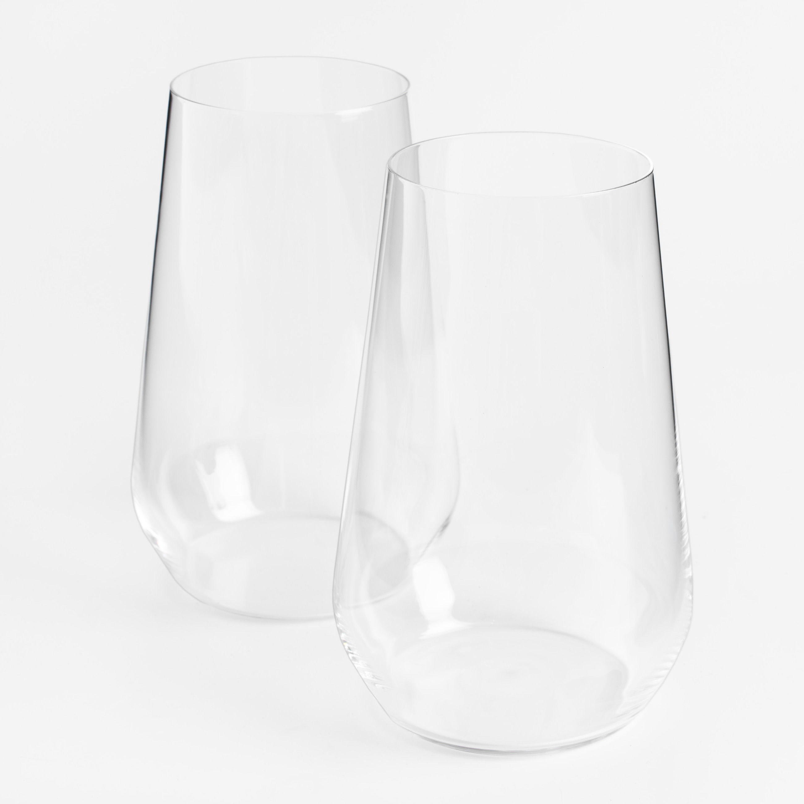 Glass, 14 cm, 580 ml, 2 pcs, crystal glass, Ferentino, image-1