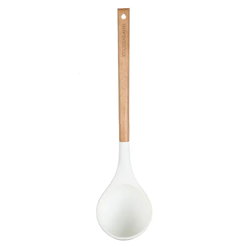 Ladle, 32 cm, silicone / wood, beige, Provence, image-0