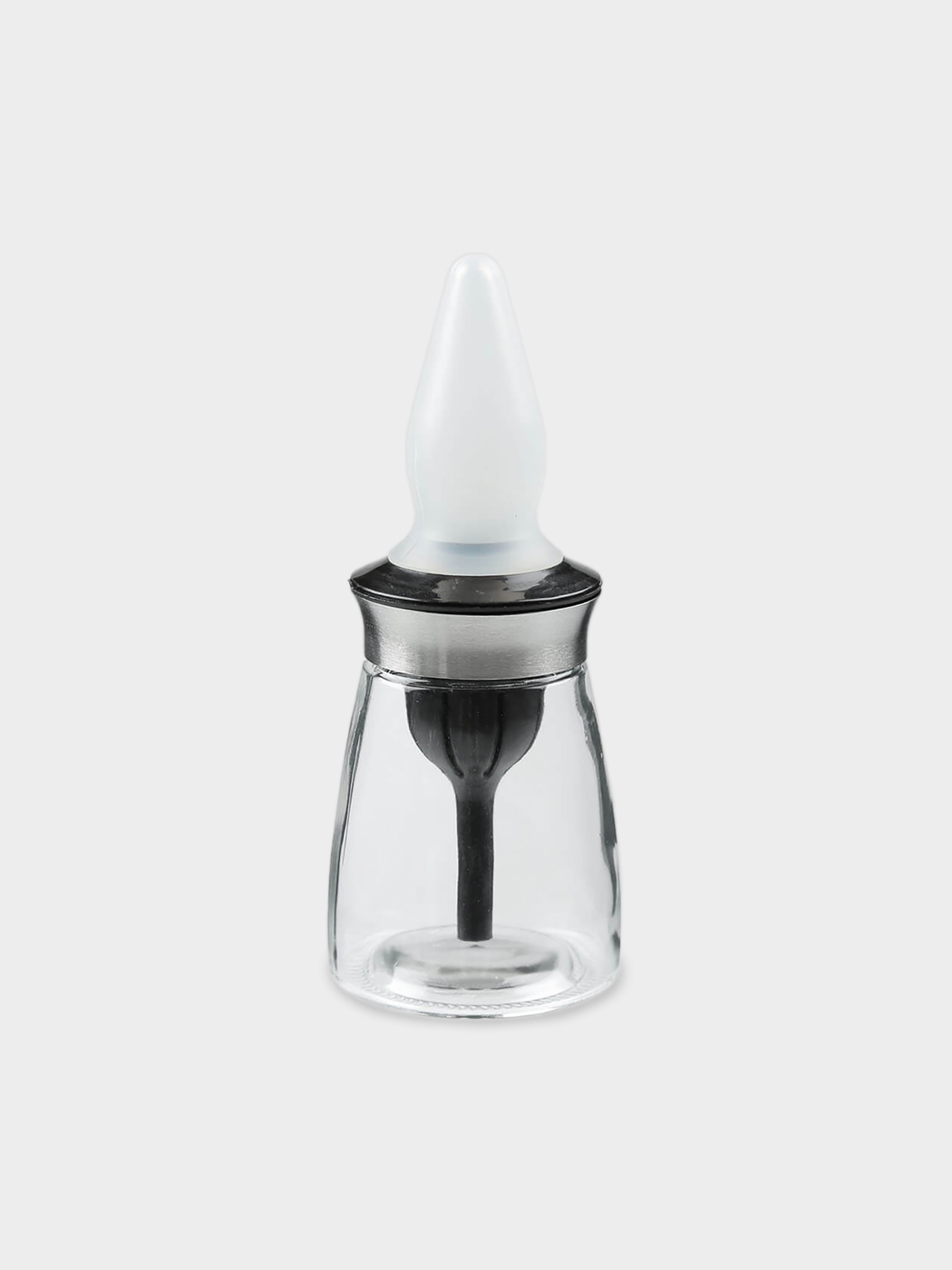 Oil container, 120 ml, with Brush, Glass / Silicone, Dipping, image-0