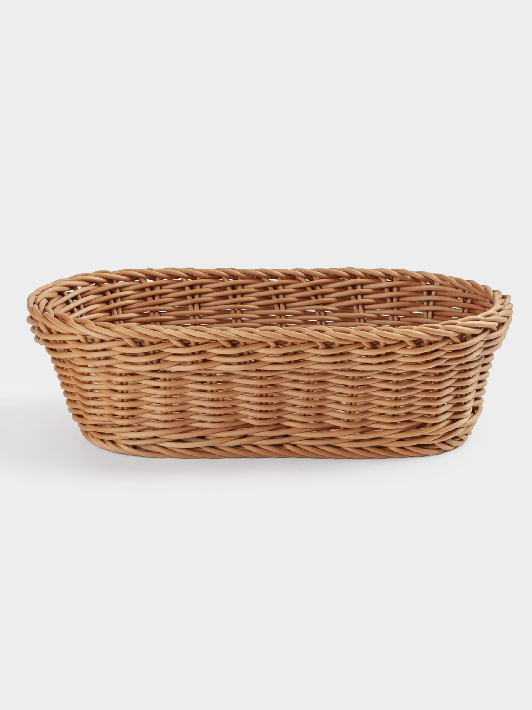 Bread basket, 29x17 cm, rattan, oval, brown, Twig, image-1