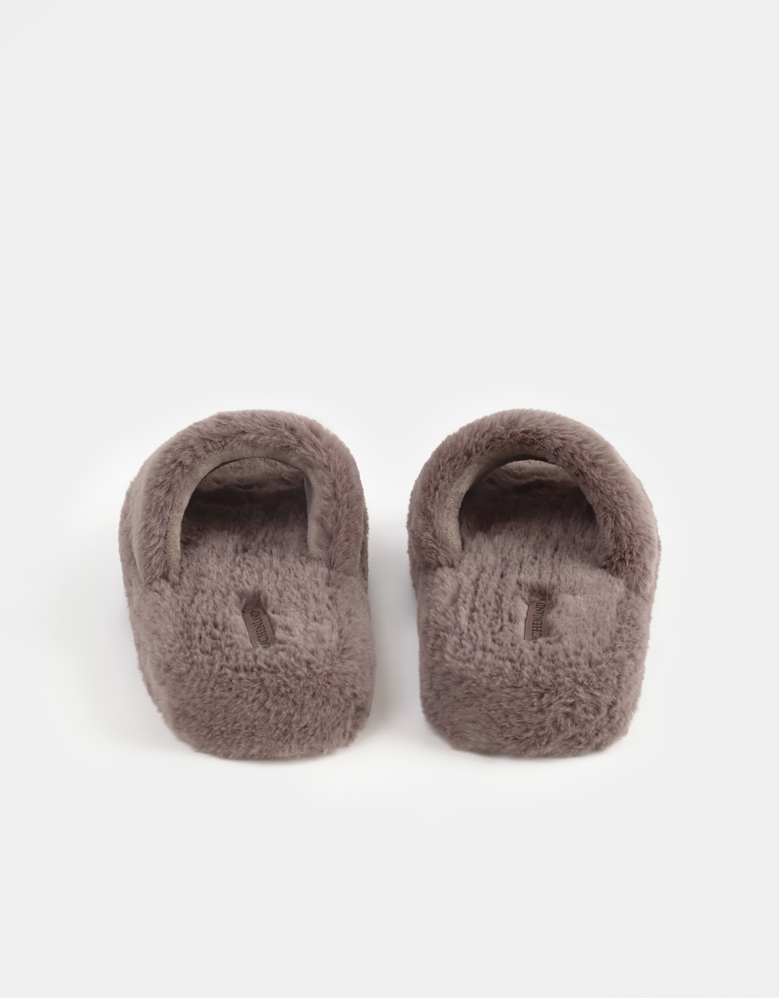 Women's slippers, homewear, size 36-37, artificial fur, brown, Bushy, image-3