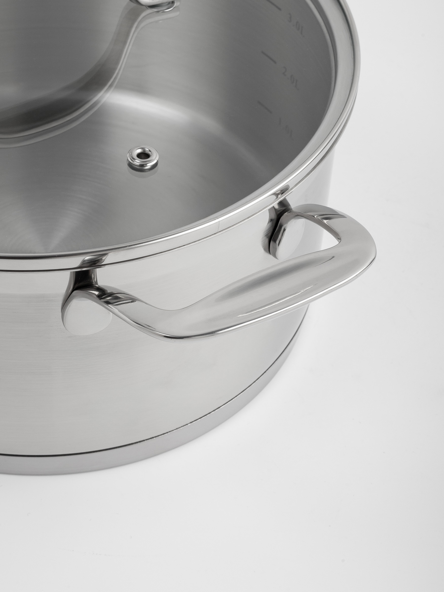 Pot with Lid, 22 cm, 4 l, Silver Stone, image-5