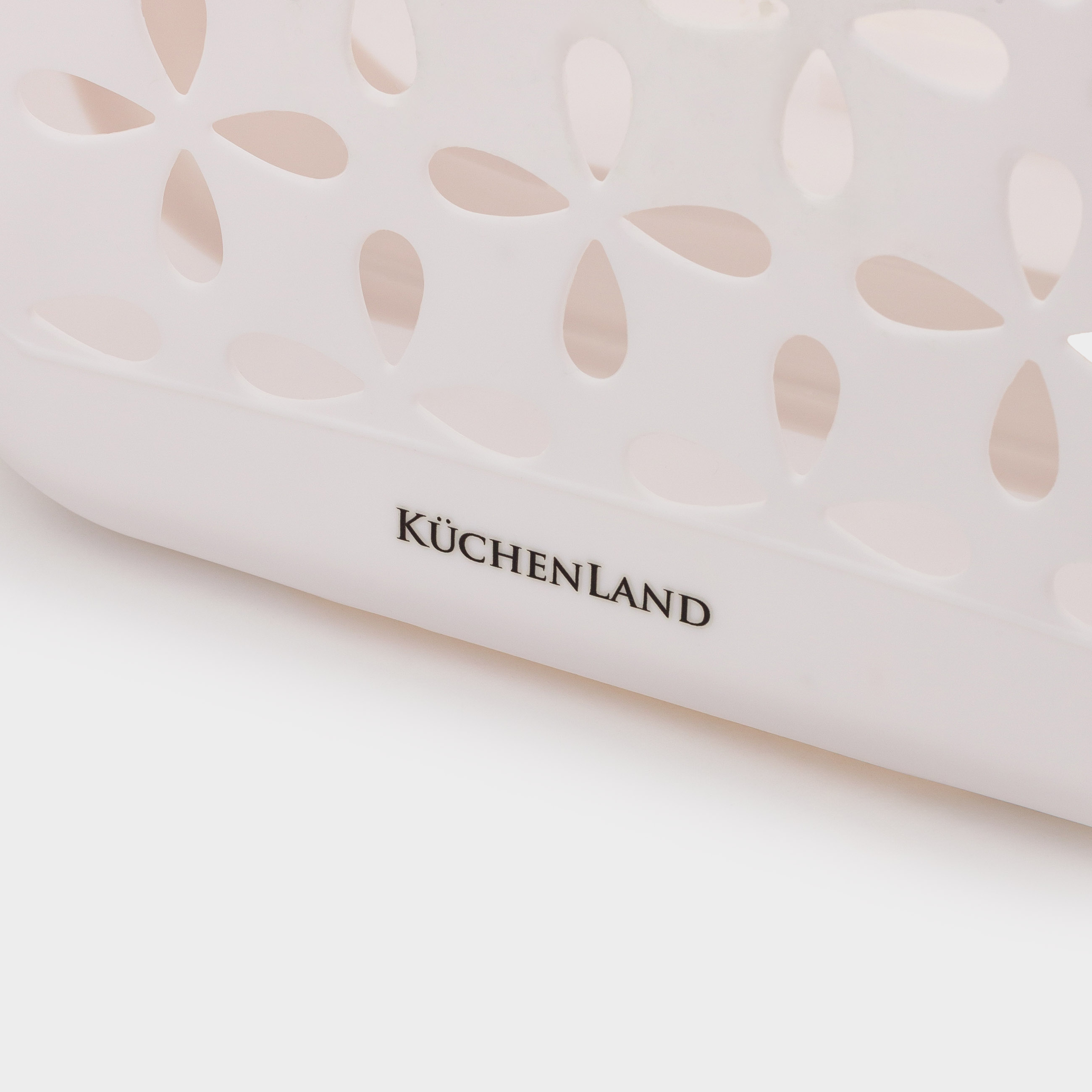 Laundry basket, 18x27x39 cm, folding, plastic / rubber, beige-pink, Foldaway