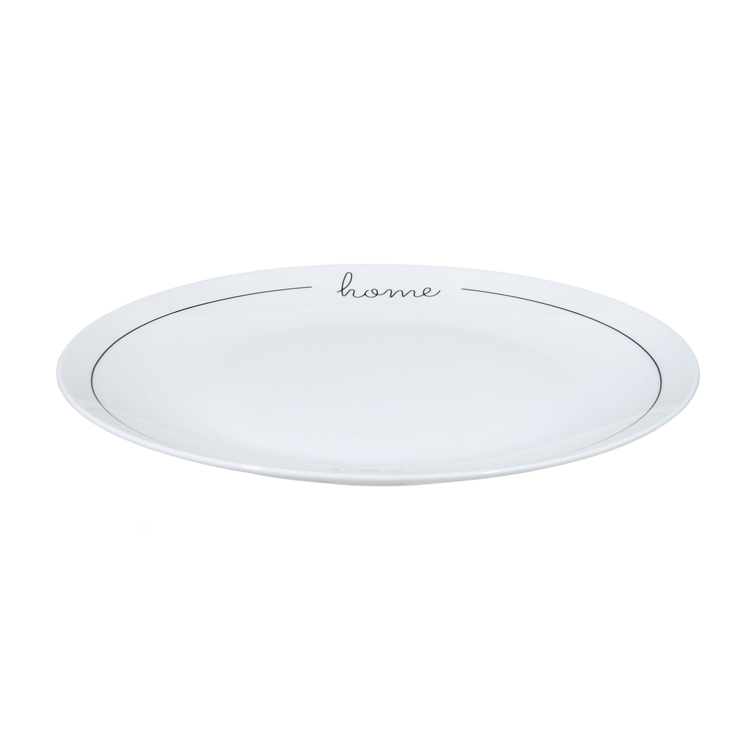 Dessert plate, 20 cm, 2 pcs, porcelain N, white, Home, Scroll white