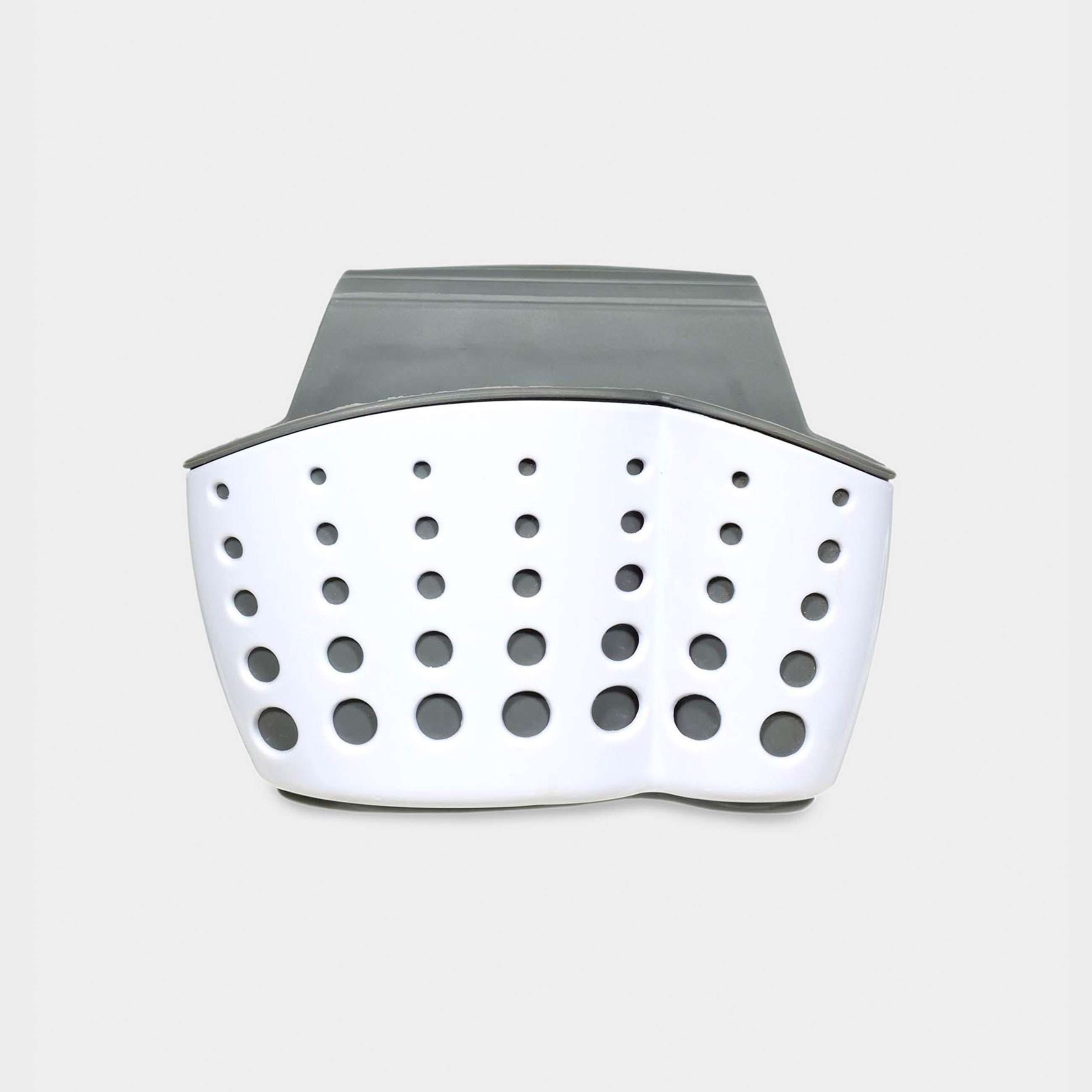 Kitchen sponge holder, 12x8 / 23 cm, Hanging, Plastic / rubber, Grey, Circles, Keeping