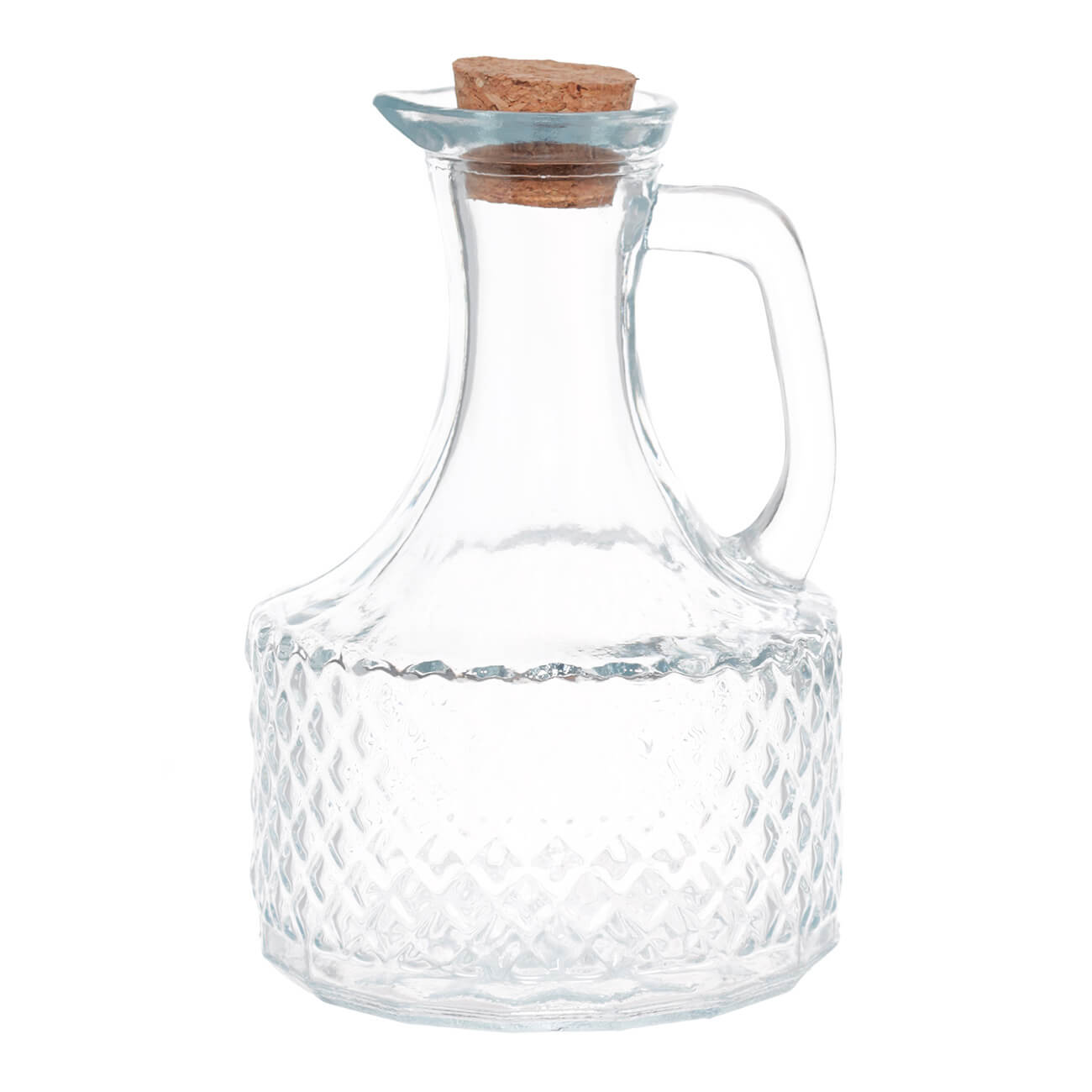 Oil or vinegar container, 400 ml, with handle, glass R / stopper, Naiad