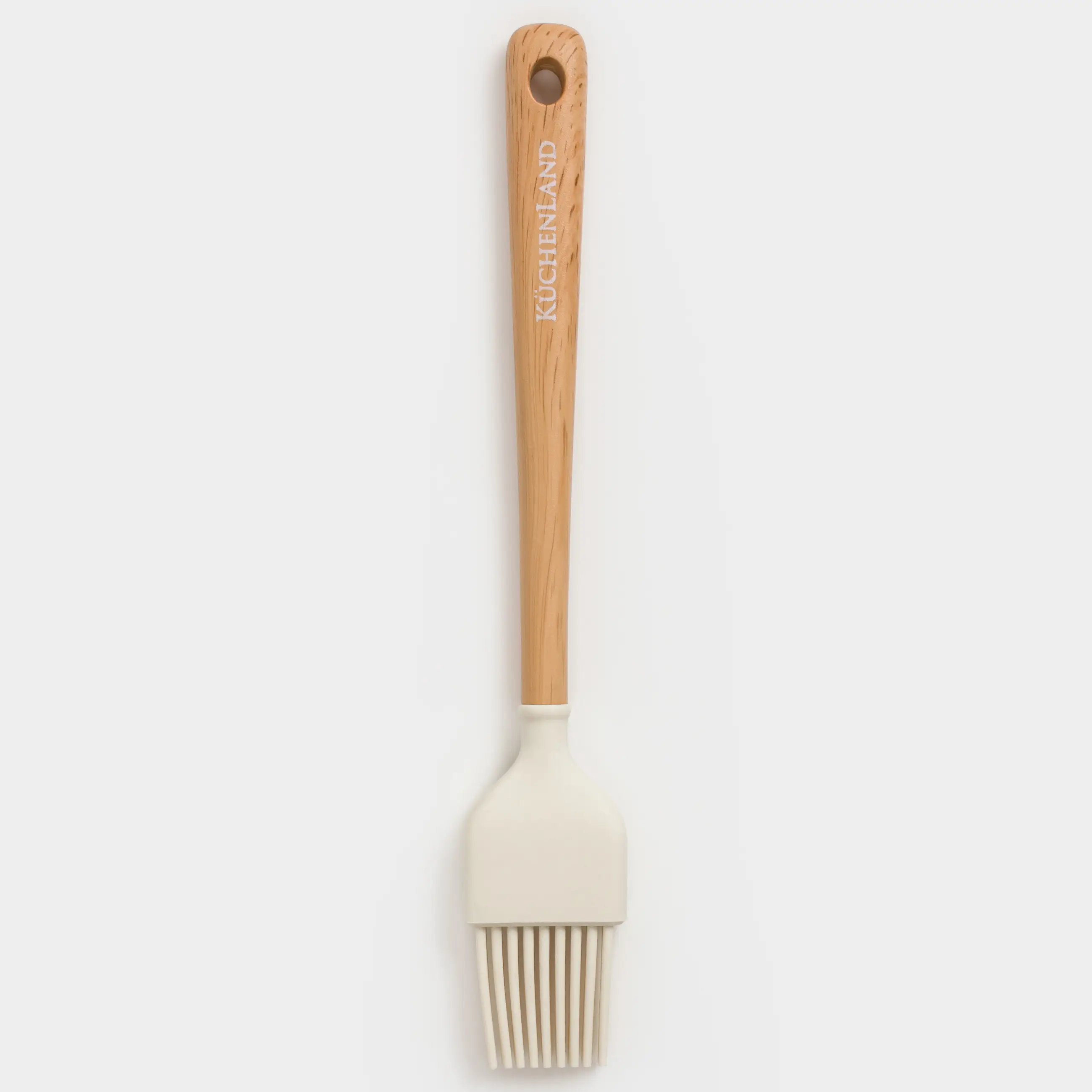 Cooking brush, 21 cm, silicone / plastic, beige, Letia