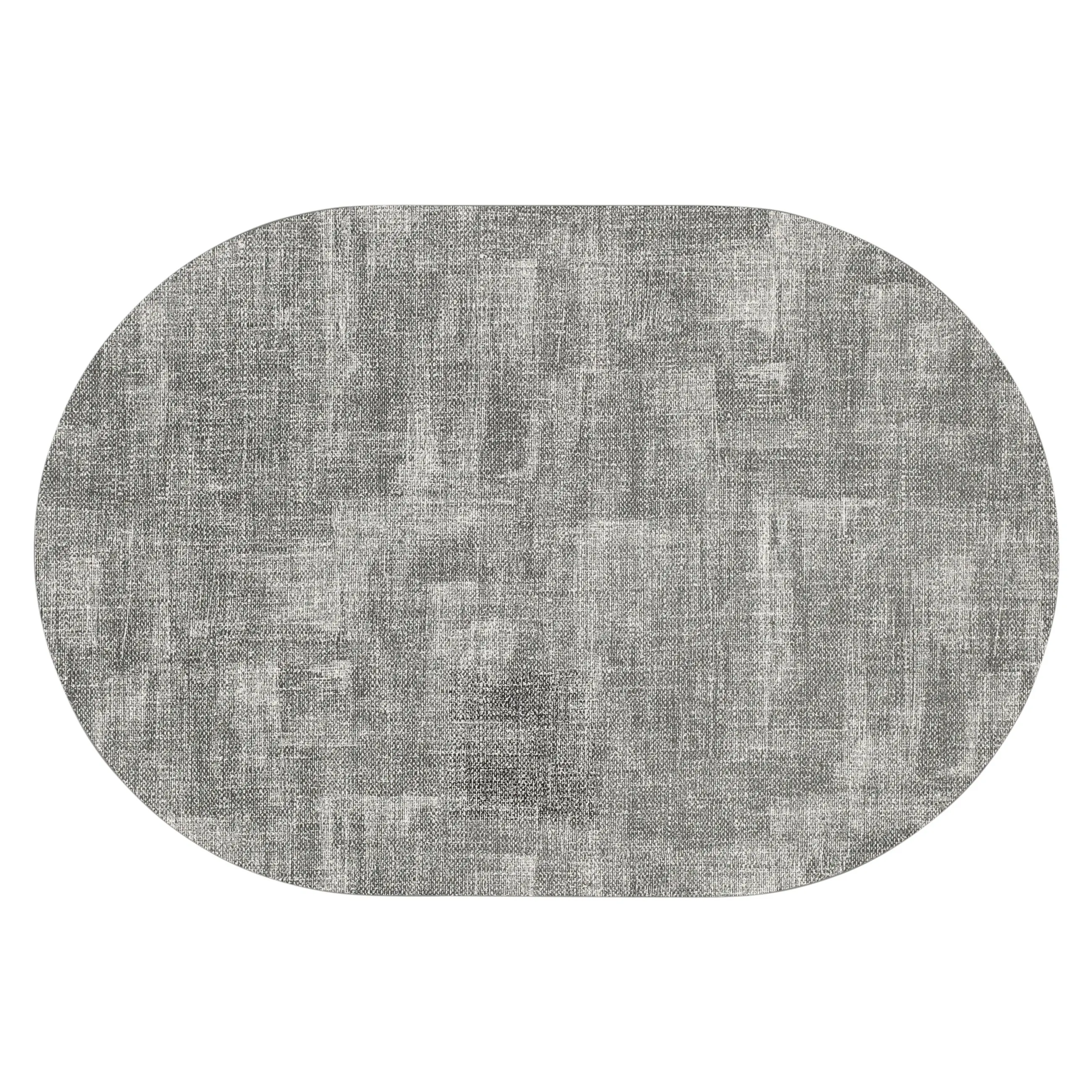 Placemat, 30x45 cm, PVC, oval, gray-white, Rock