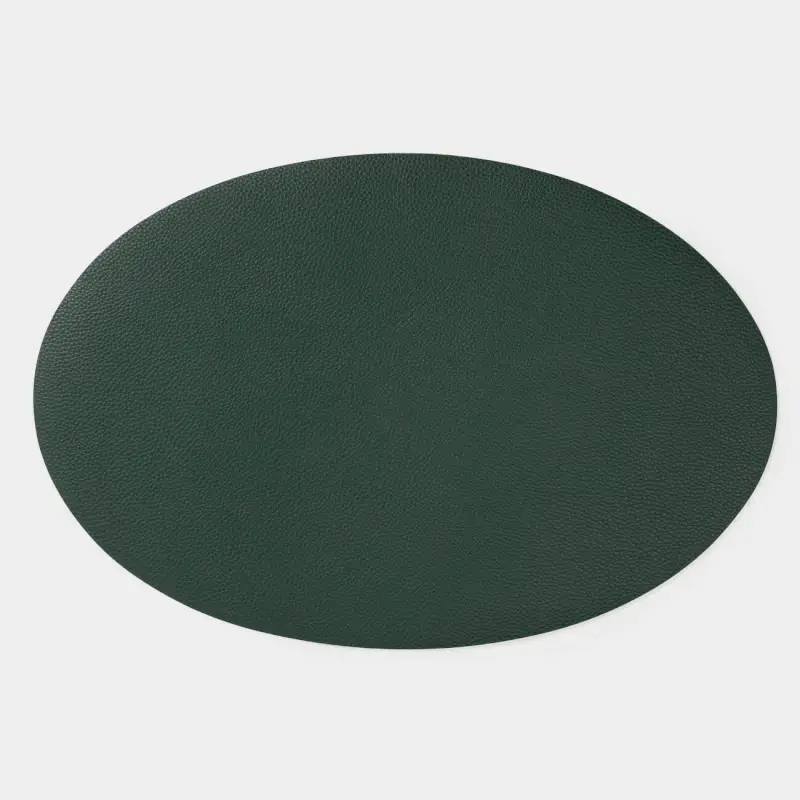 Placemats, 30x45 cm, polyurethane, oval, dark green, Rock