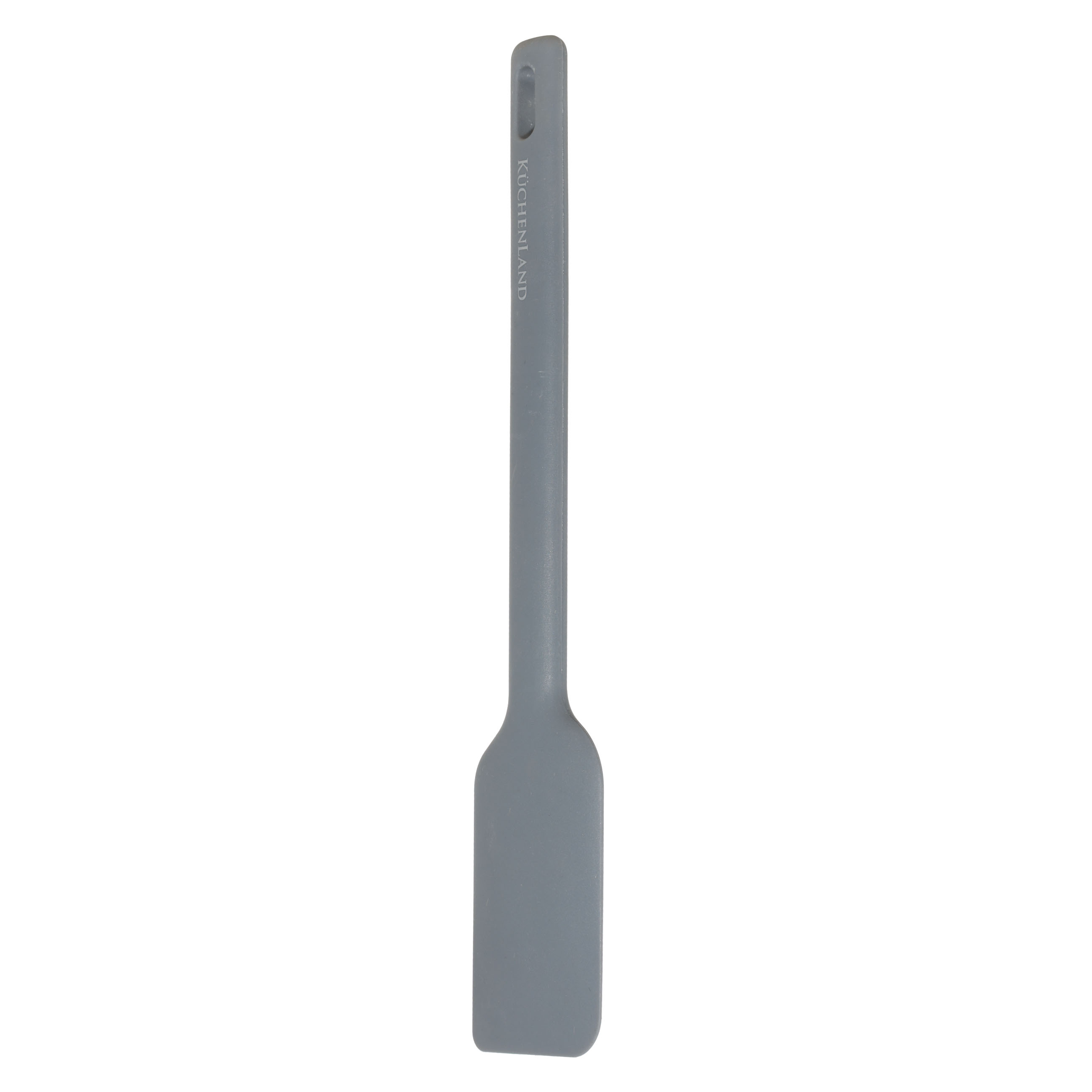 Spatula, 28 cm, silicone, grey, Grey steel