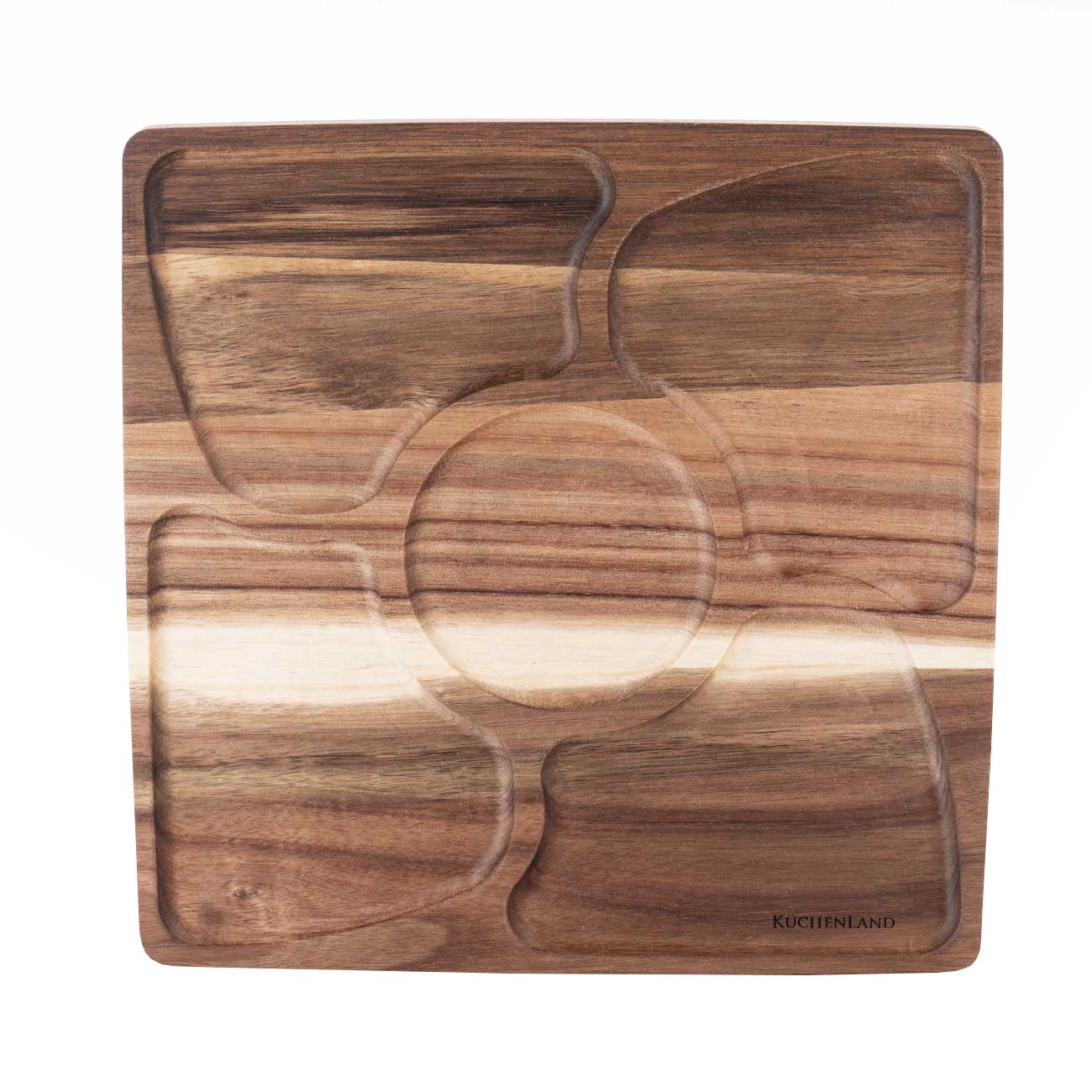 Menagerie, 28 cm, 5 otd, wood, square, Noble tree