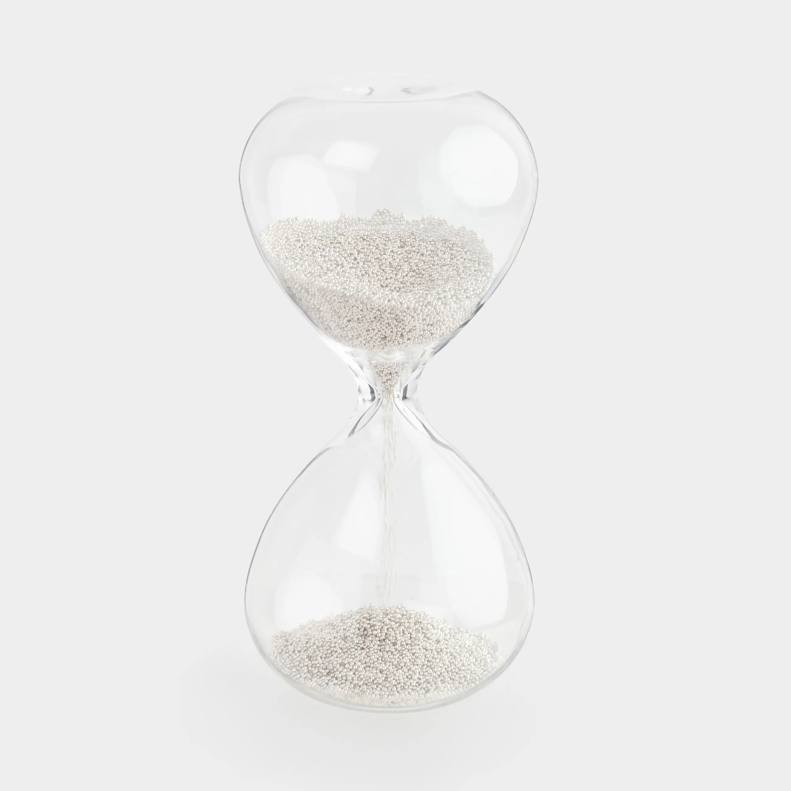 Hourglass clock, 8 cm, 30 seconds, glass / sand, Sand time