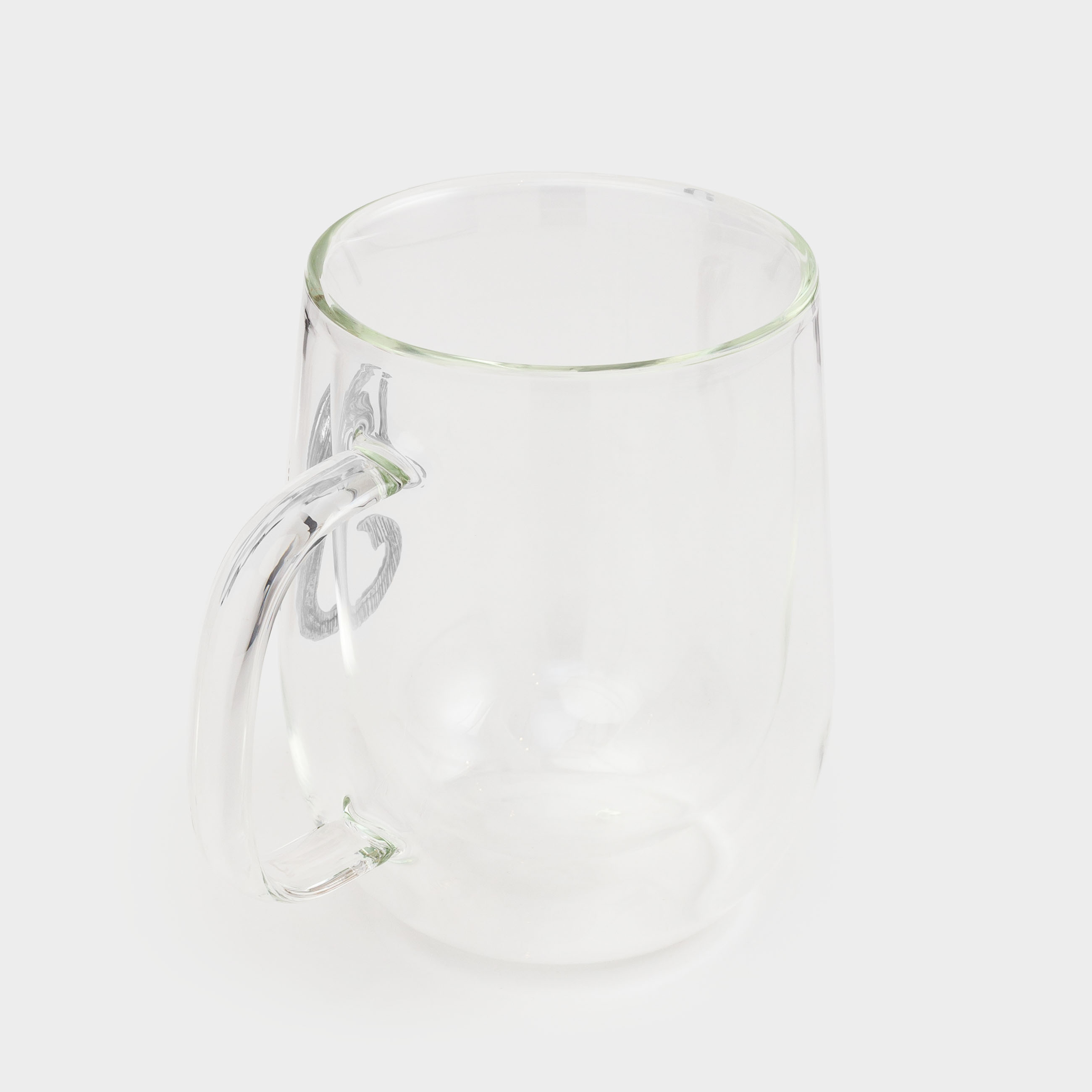 Mug, 350 ml, glass B / metal, silver, Scorpion, Air zodiac, image-1