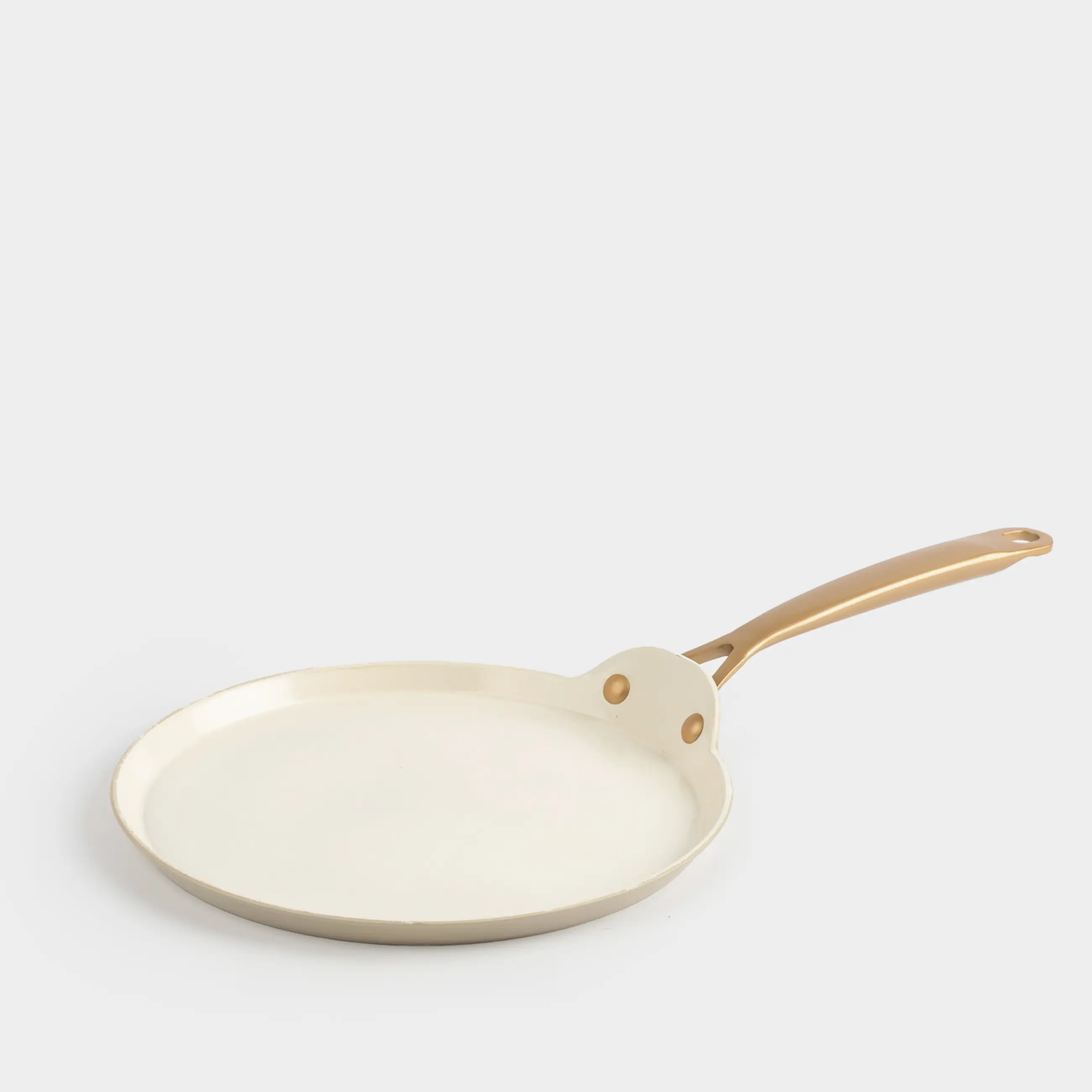 Pancake pan, 24 cm, coated, aluminum, milky, Piatto gold