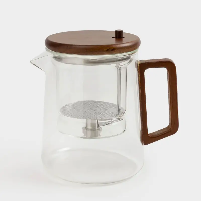 Teapot, 600 ml, glass B, Clear wood ,image-0