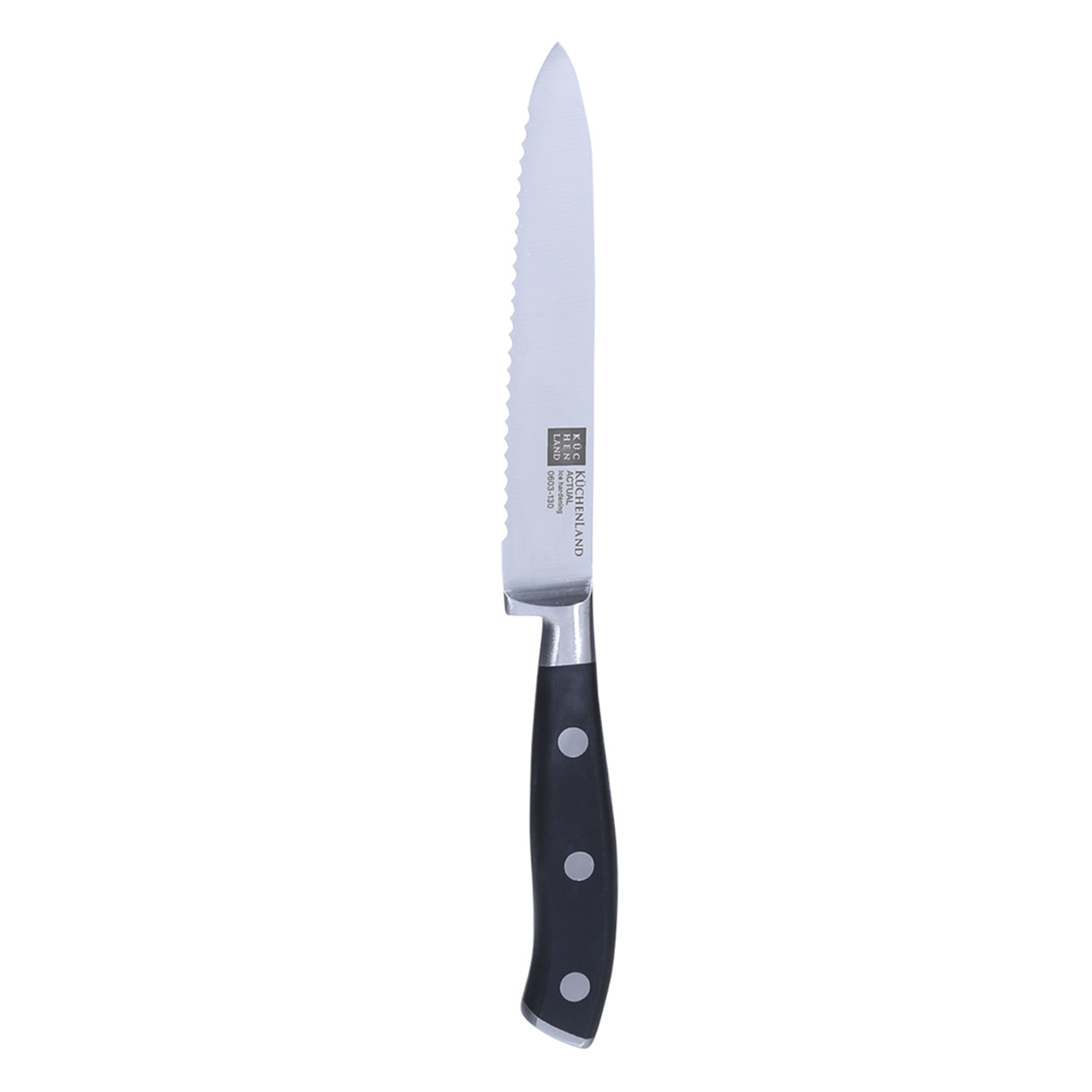 Knife set, 4 pr, steel / plastic, Actual