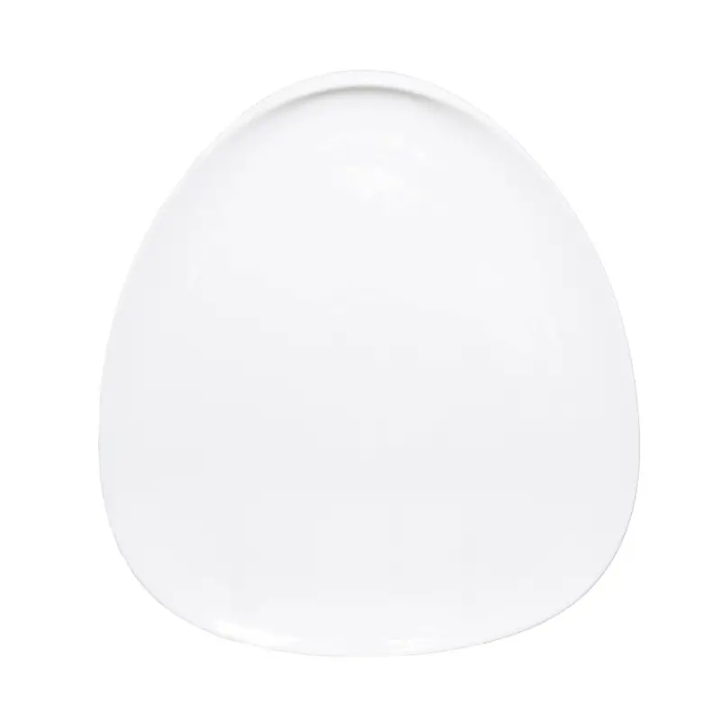 Snack plate, 23x21 cm, porcelain P, white, Synergy