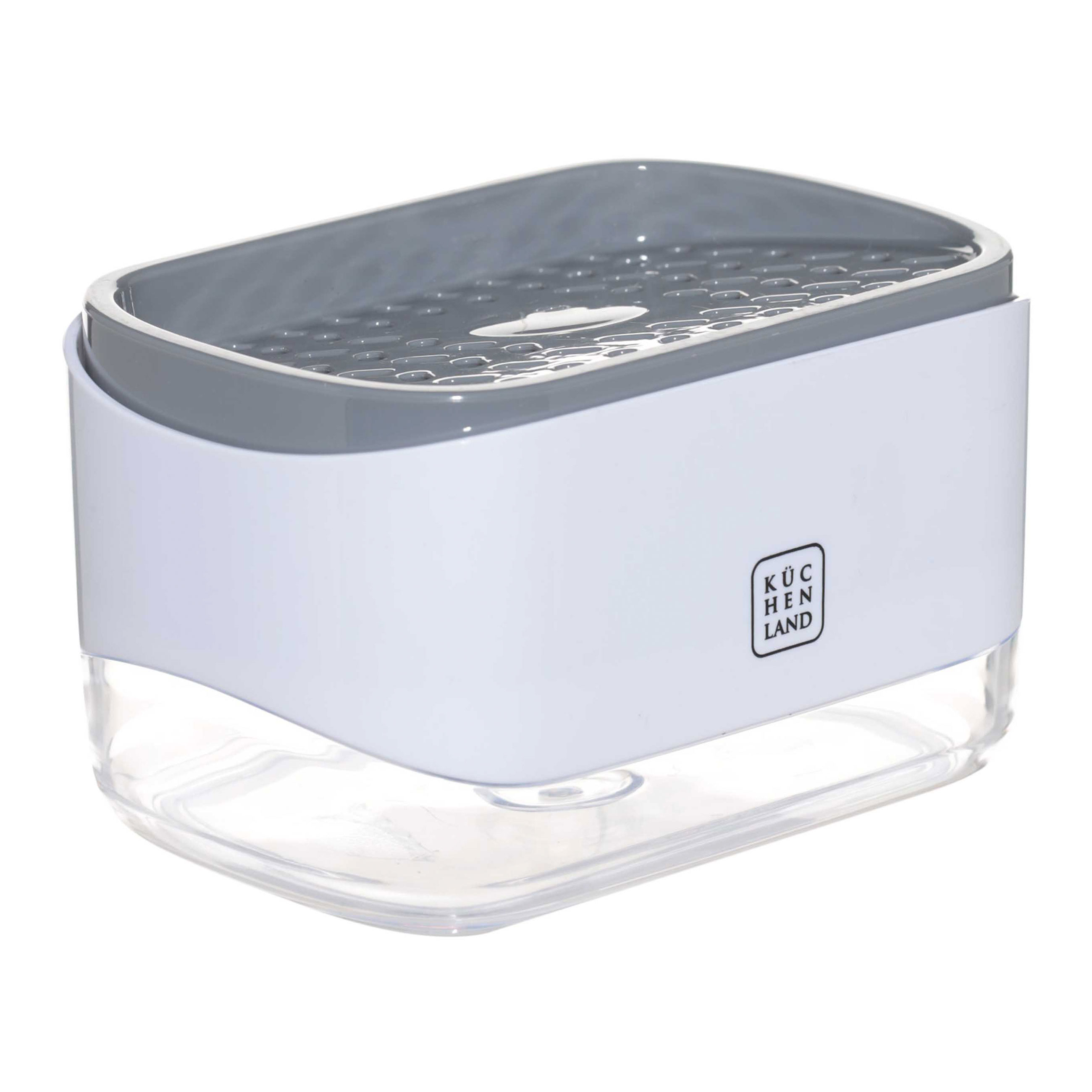 Detergent dispenser, 350 ml, platform, plastic, grey-white, Depot