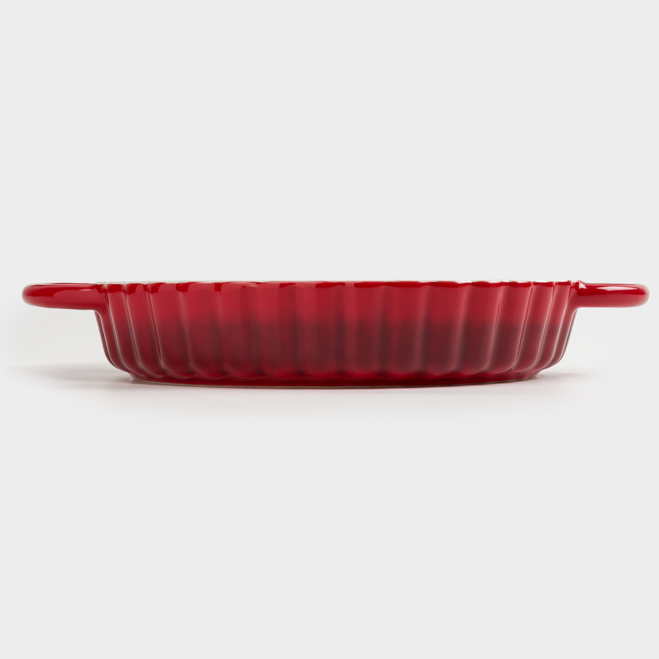 Baking dish, 22 cm, ceramic, round, burgundy, Gradient, Cakes gradient