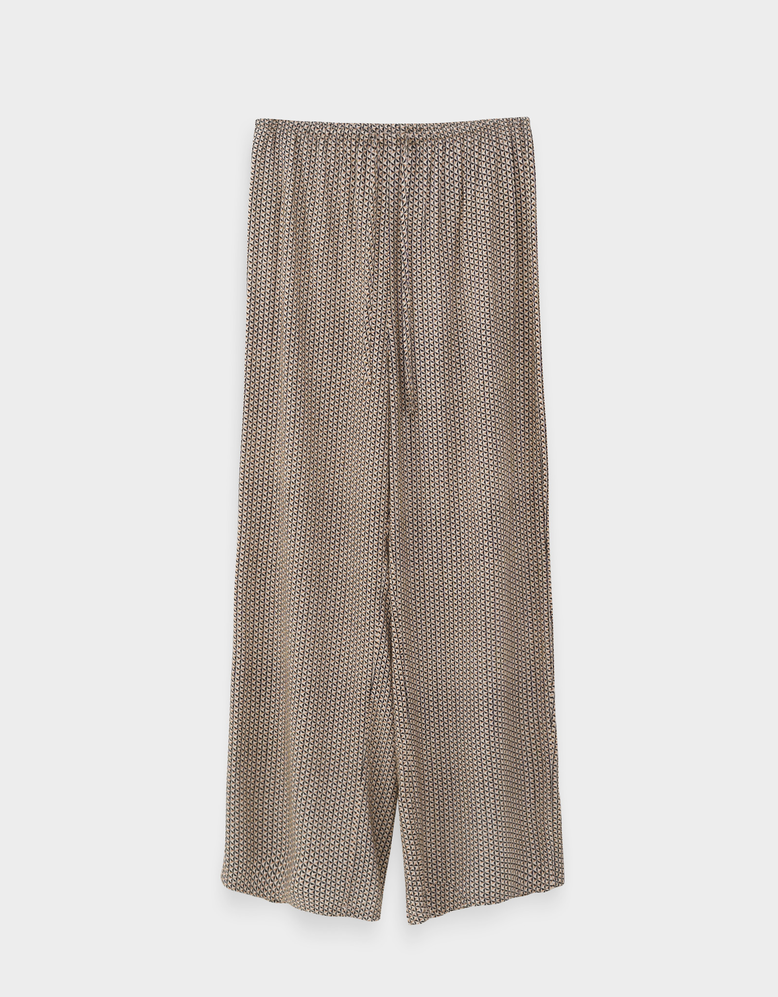 Women's trousers, size L, viscose, beige, Geometric pattern, Emri, image-6