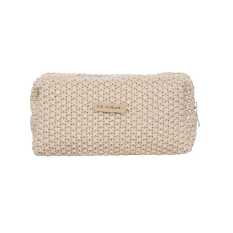 Cosmetic bag, 20x10 cm, cotton, beige, Node