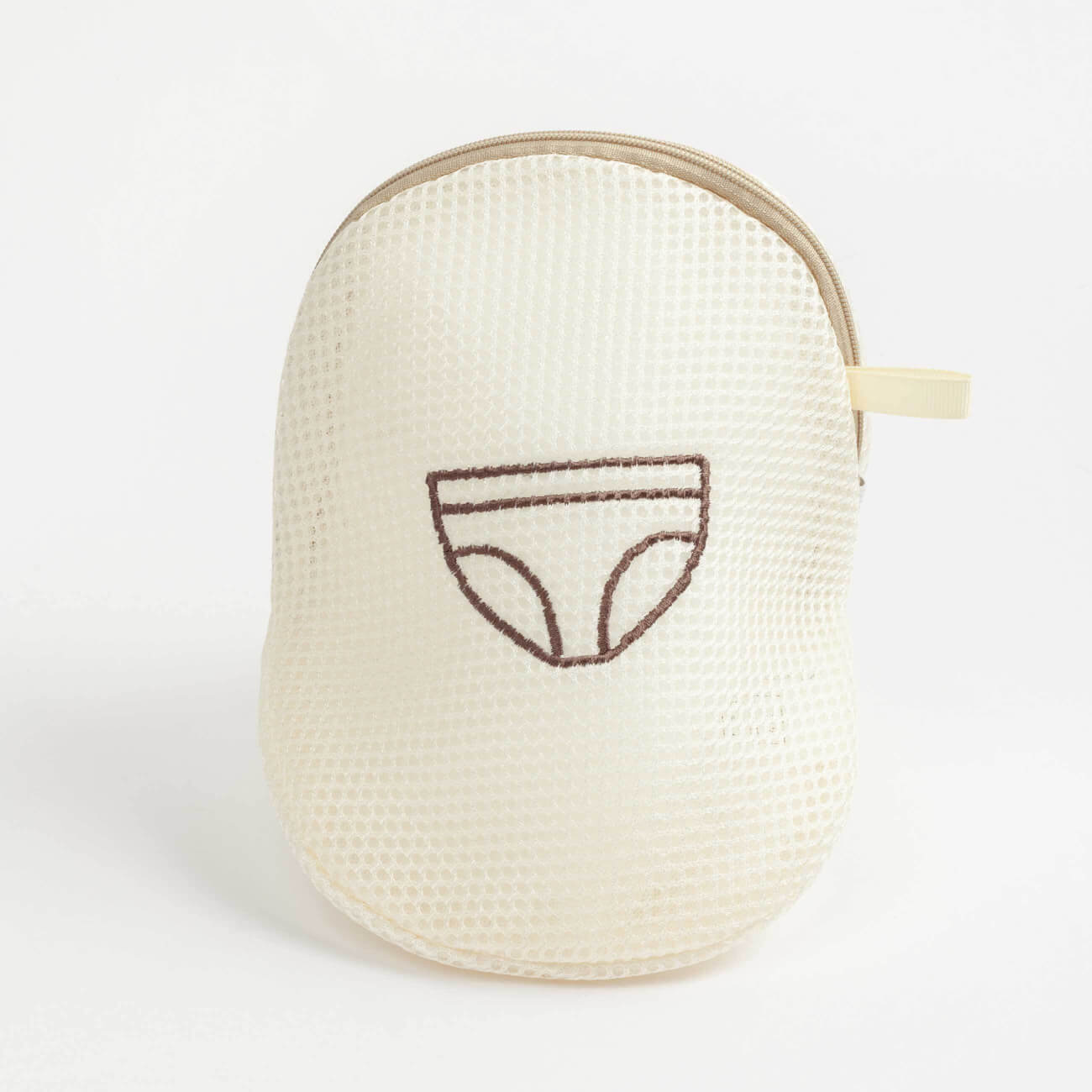 Underwear washing bag, 20x20 cm, polyester, beige, Safety new
