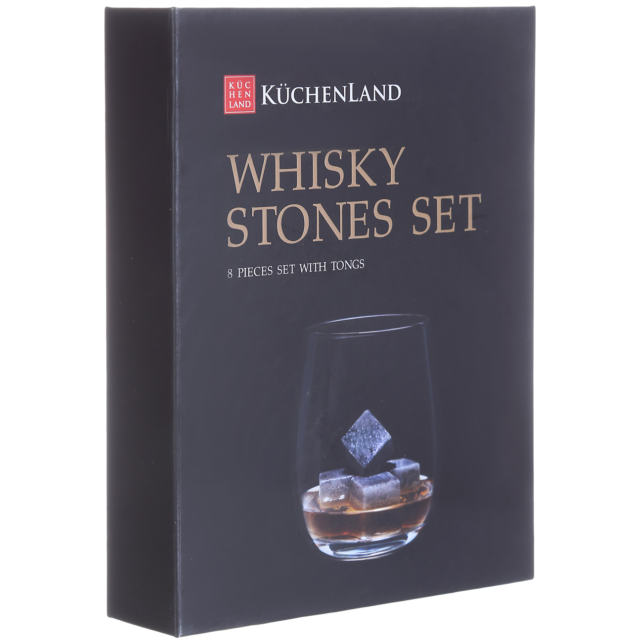 Set of cubes for cooling drinks, 10 pr, with tongs, steatite / steel, BAR