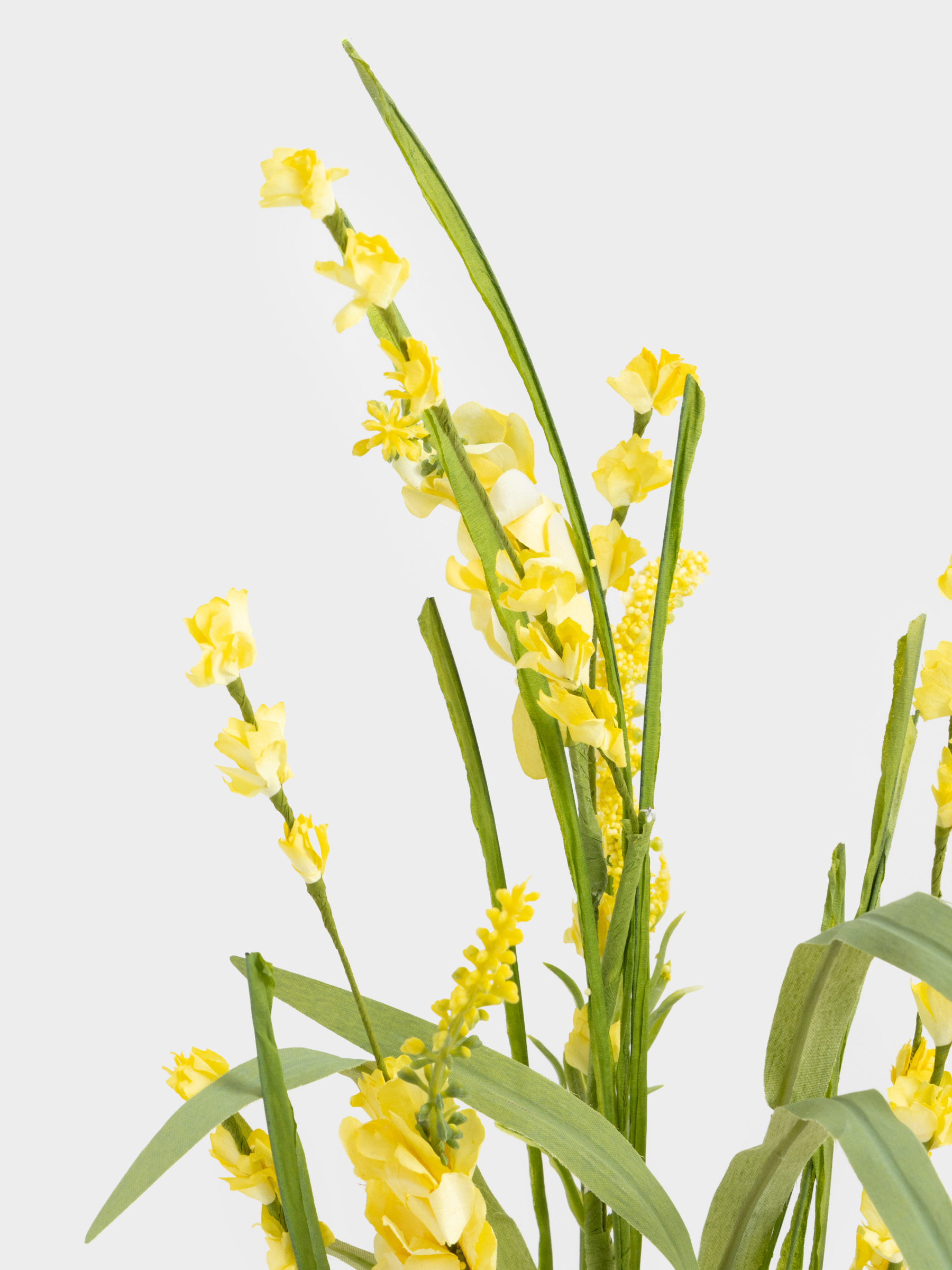 Decorative branch, 86 cm, plastic / polyester, Yellow lupine, Flower garden, image-2