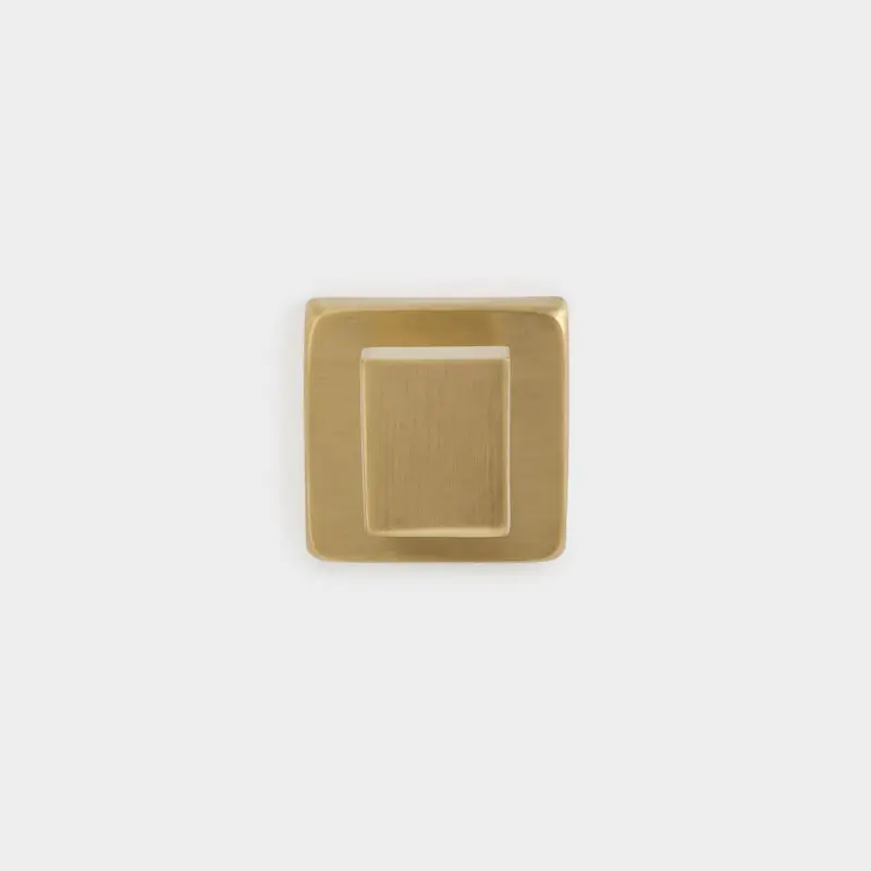 Hook, 6 cm, wall-mounted, steel, golden, Trend