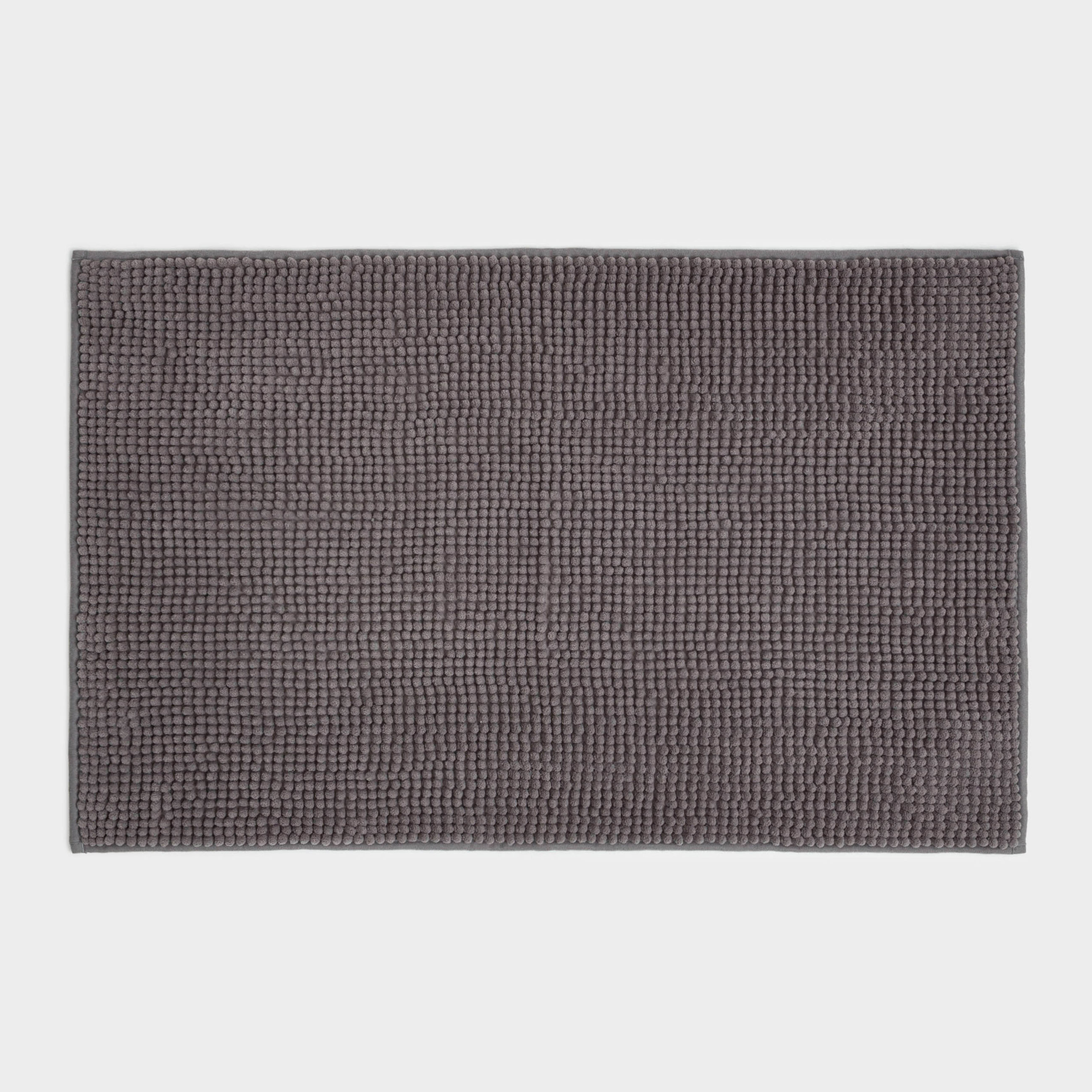 Mat, 50x80 cm, polyester, dark grey, Hillock, image-0