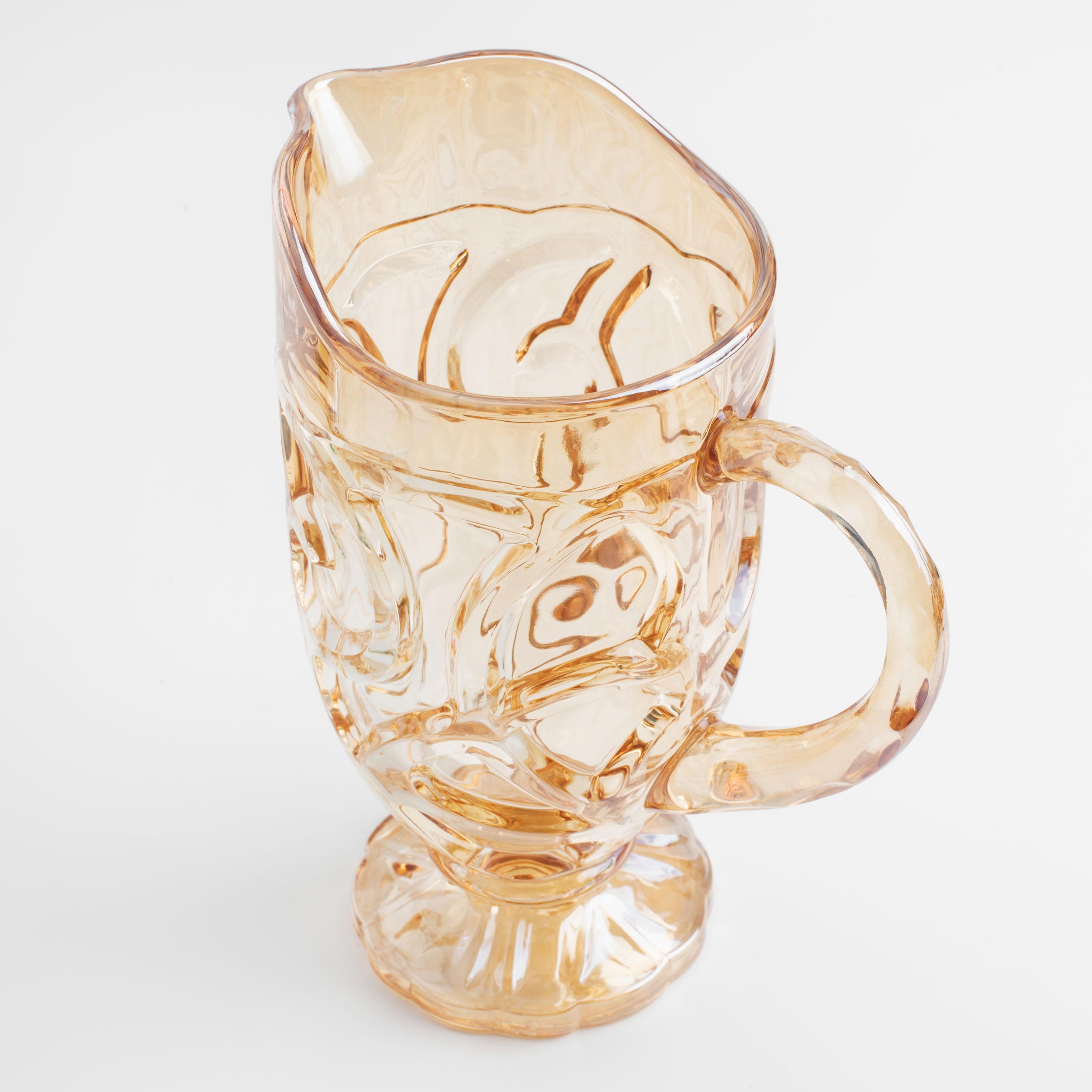 Jug, 1 l, glass R, amber, Patterns, Gala
