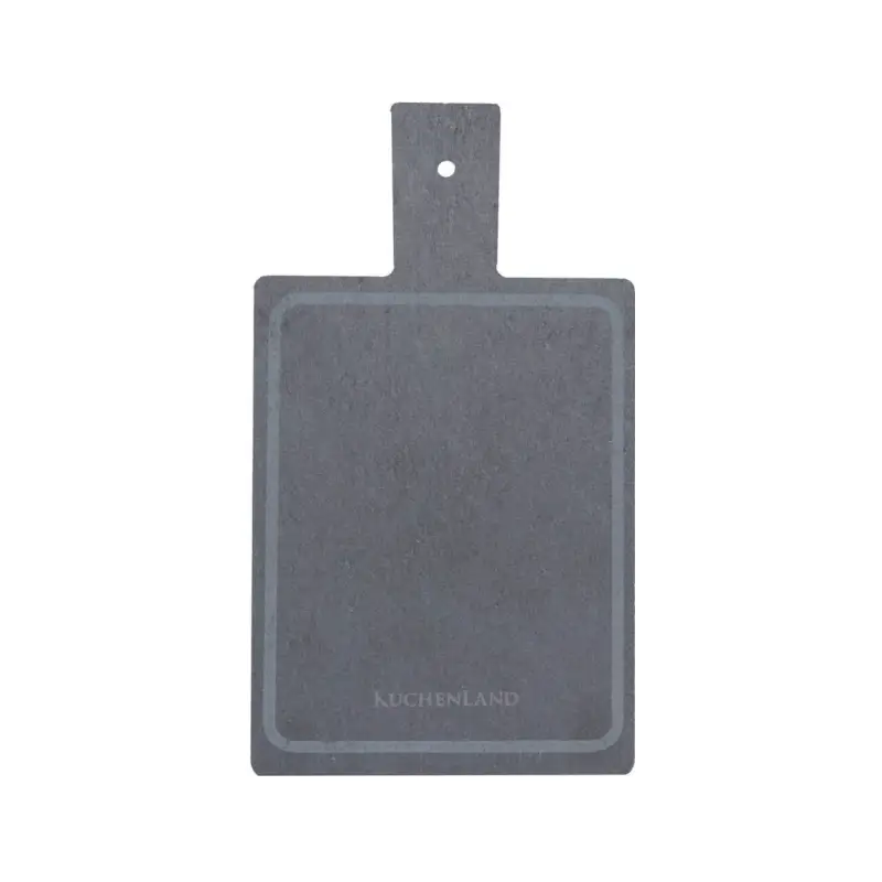 Hot plate, 19x11 cm, with handle, slate, rectangular, BBQ