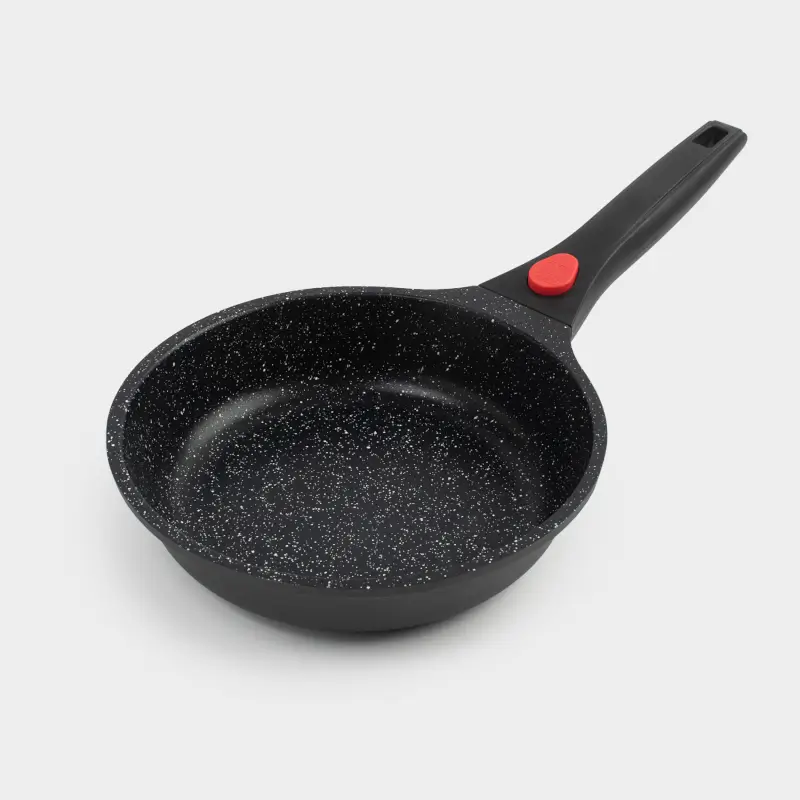Frying pan, 20 cm, removable handle, coated, aluminum, Solution Red 2 ,image-0