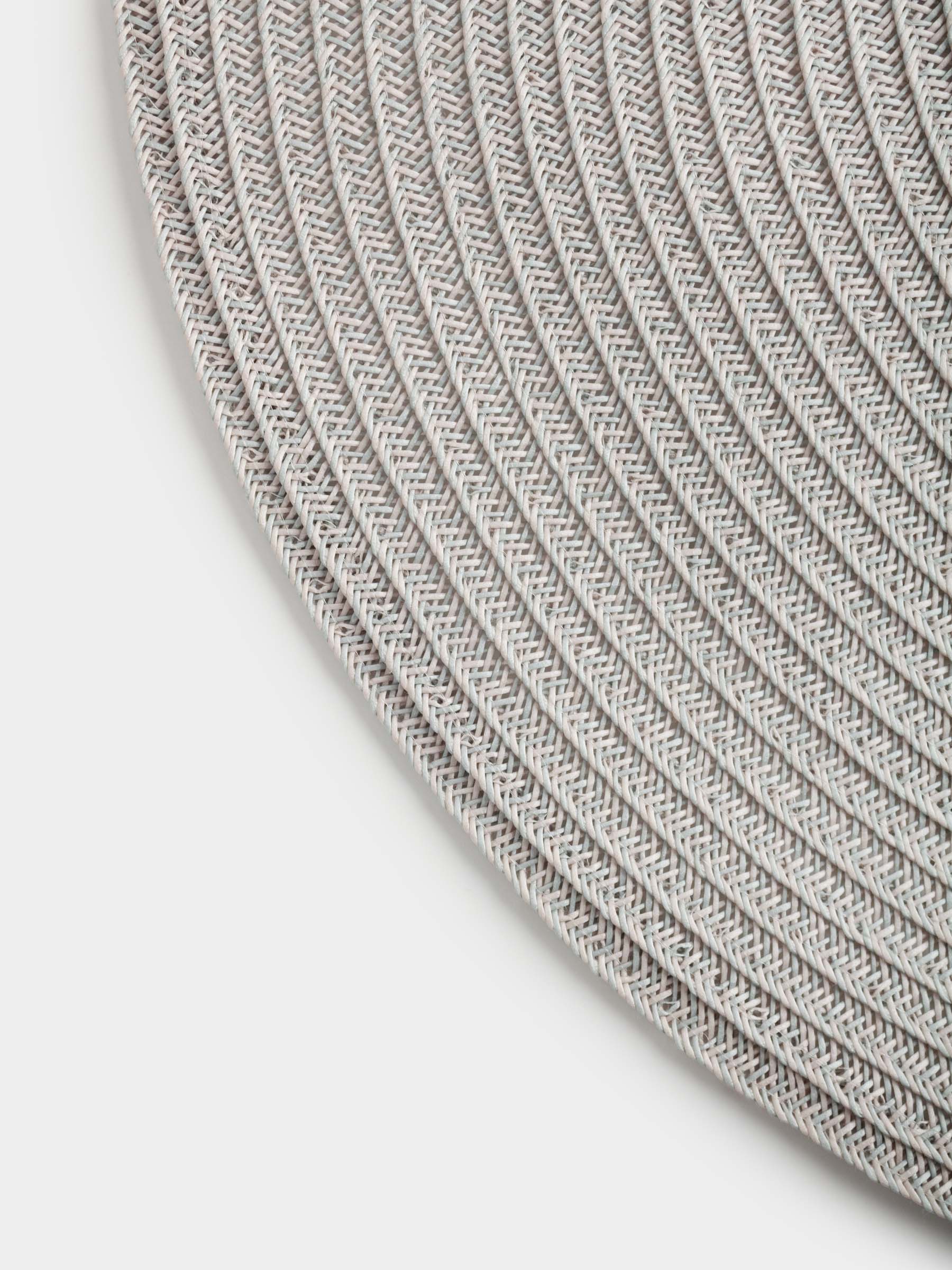 Placemat, 38 cm, polypropylene/PET, round, beige, Basic, image-5