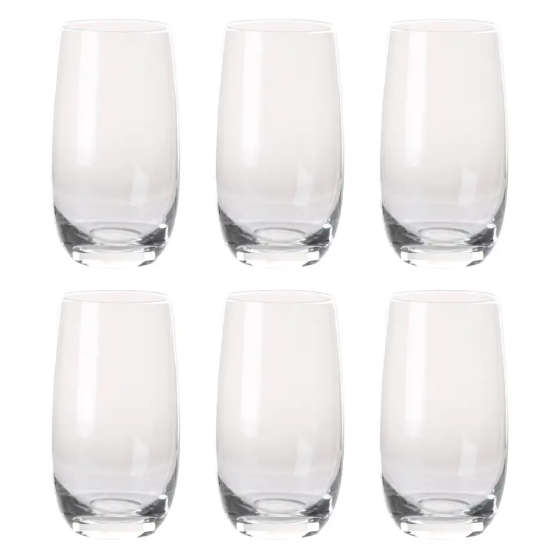 Glass, 13 cm, 410 ml, 6 pcs, glass, Palermo, image-0