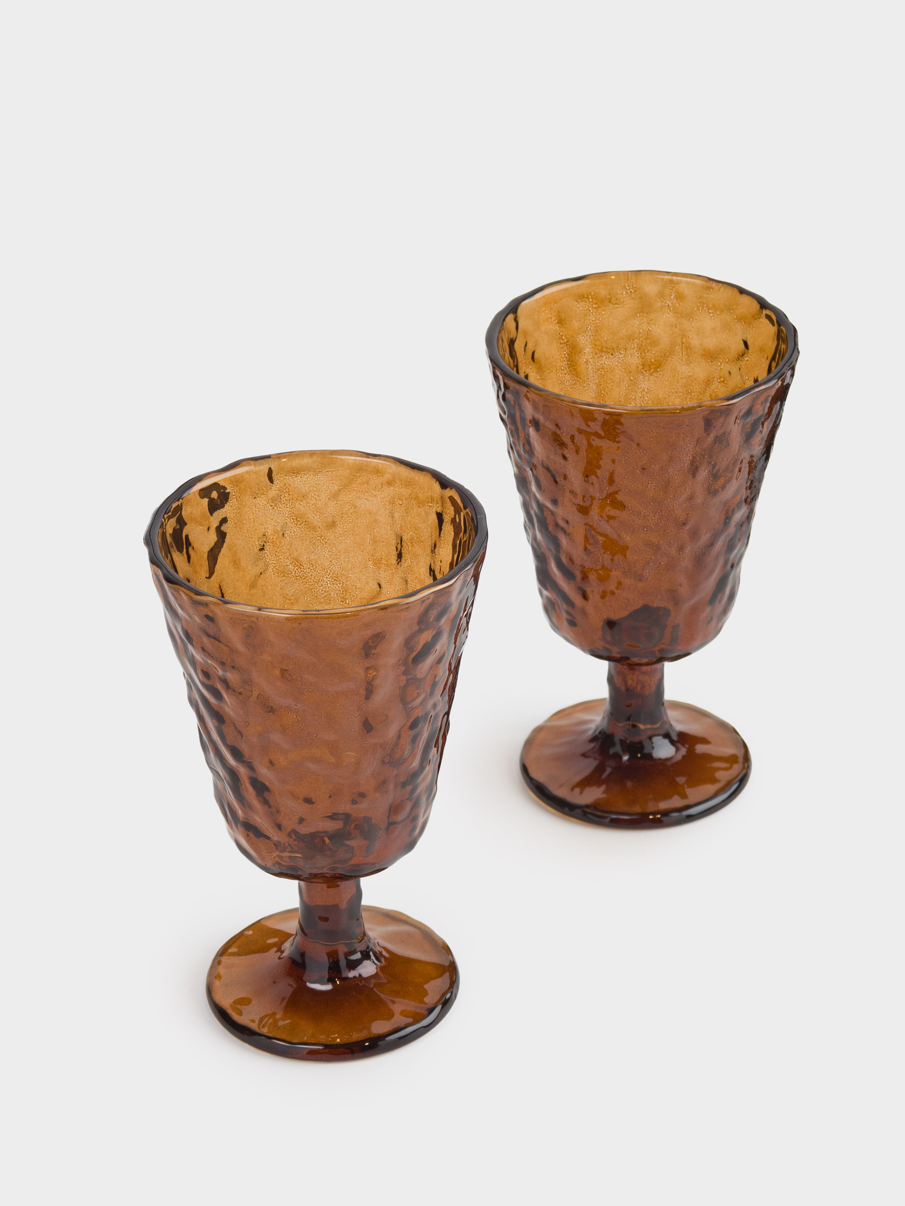 Drinking glass, 280 ml, 2 pcs, glass R, brown, Frozen, image-1