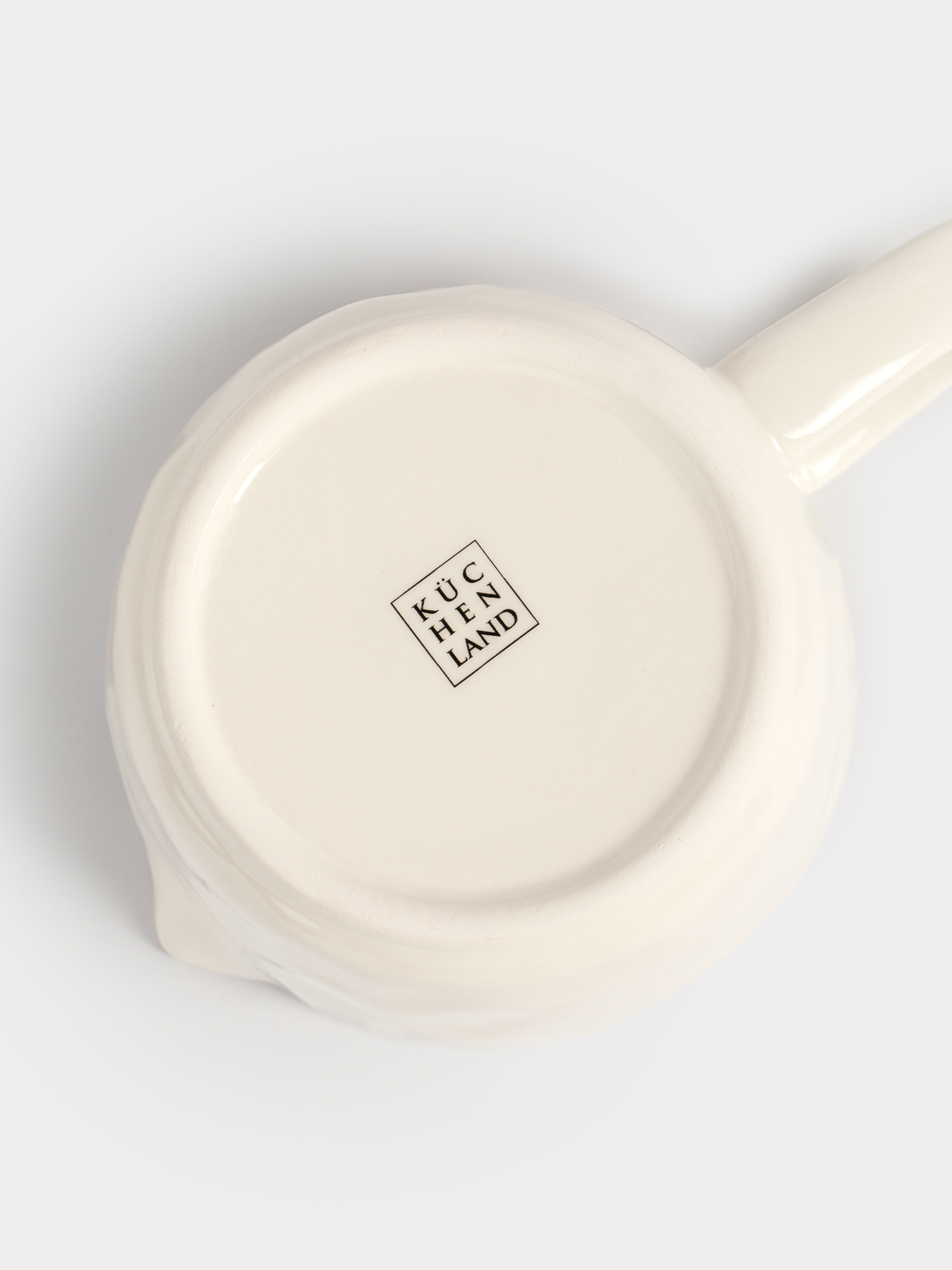 Measuring container, 450 ml, ceramic, milky, Crumpled effect, Crumple kitchen, image-4