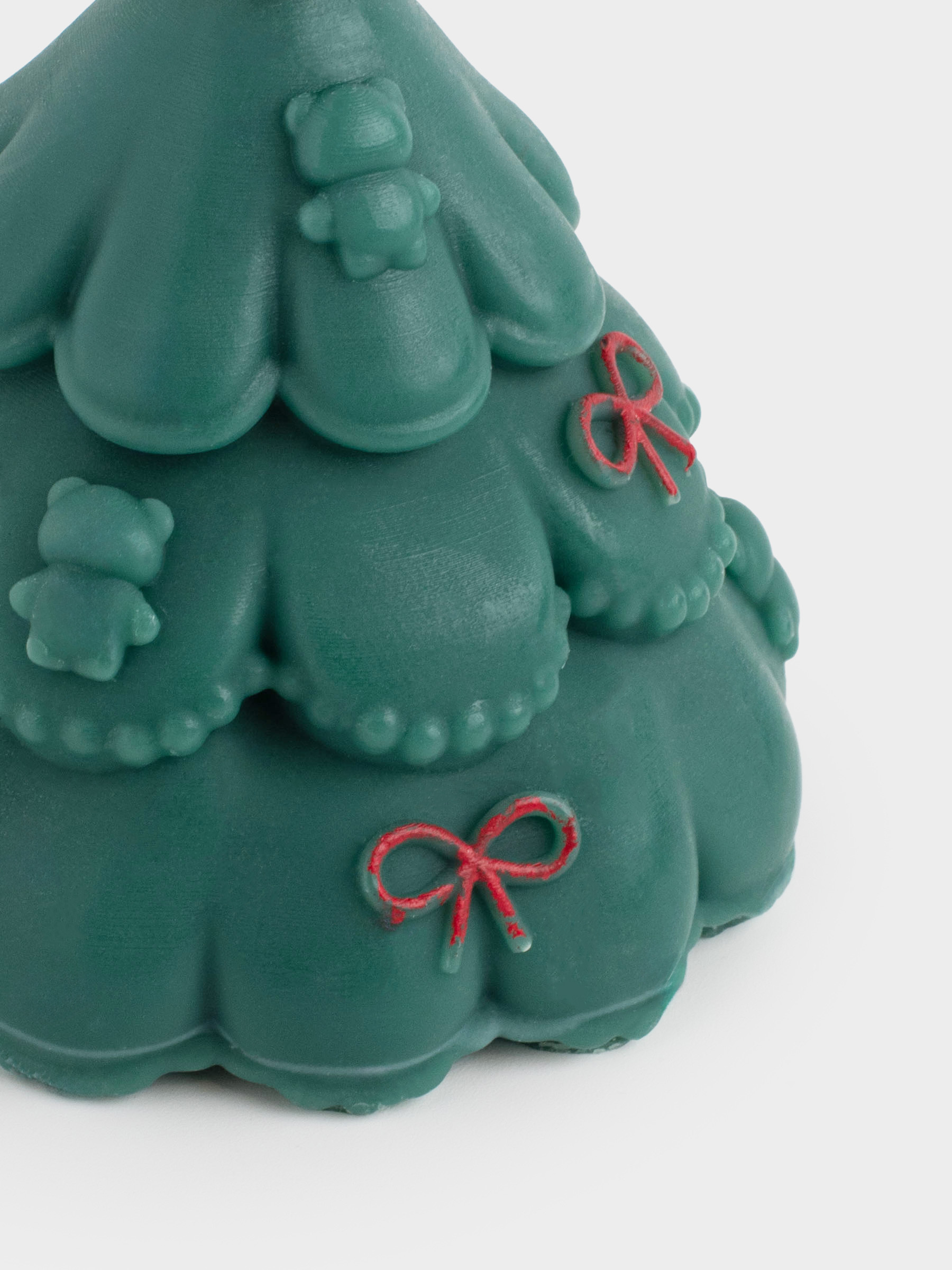 Candle, 7 cm, green, Christmas tree, Fir candle, image-3