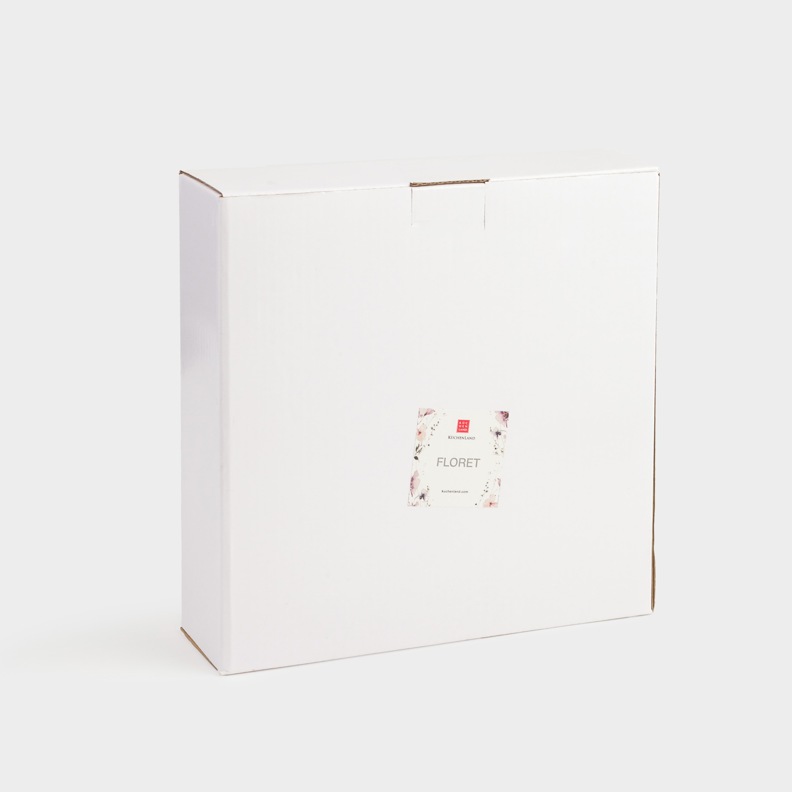 Dish, 23x6 cm, with sides, porcelain N, white, Lilac flowers, Floret