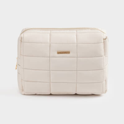 Cosmetic bag, 18x26 cm, quilted, polyester, color, One stitch, image-0