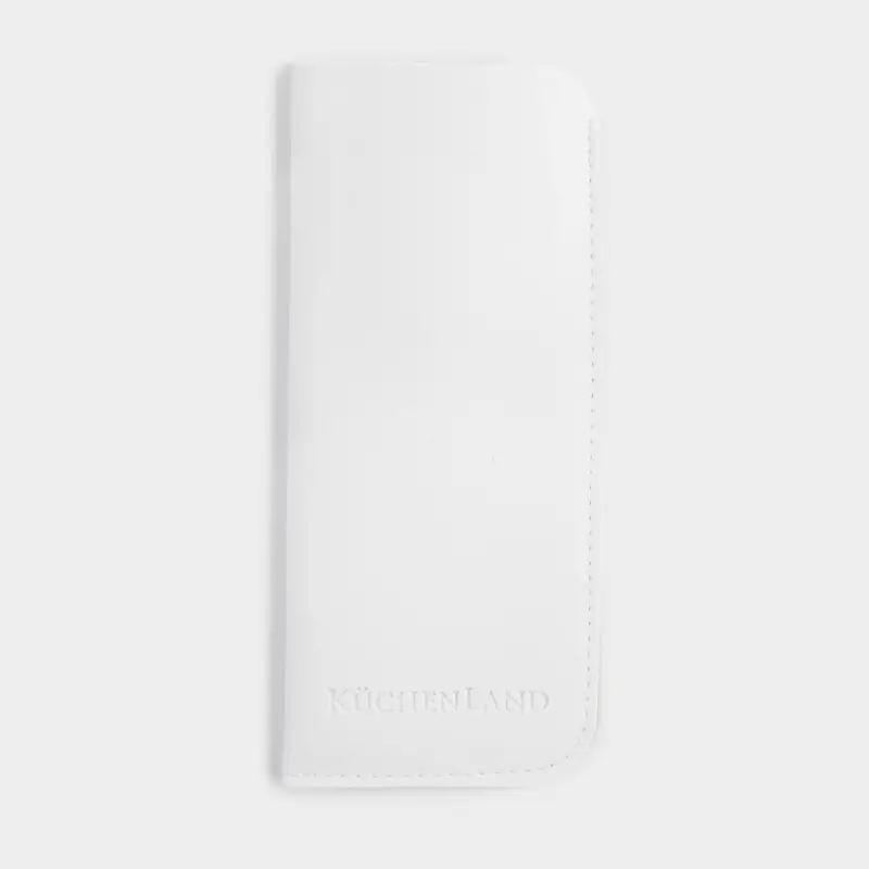 Eyeglass case, 18x8 cm, polyurethane, white, Memo