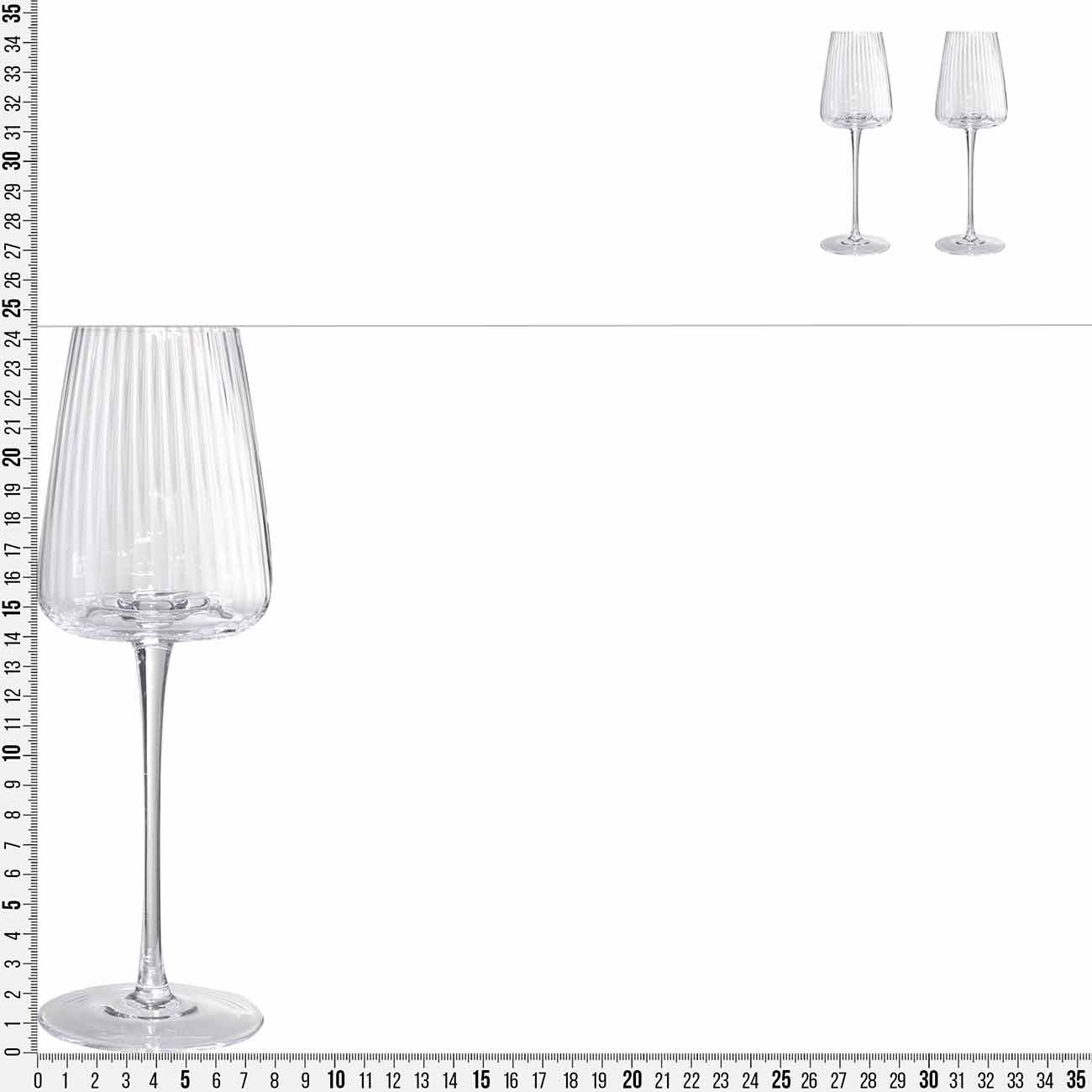 White wine glass, 350 ml, 2 pcs, glass, Sorento R