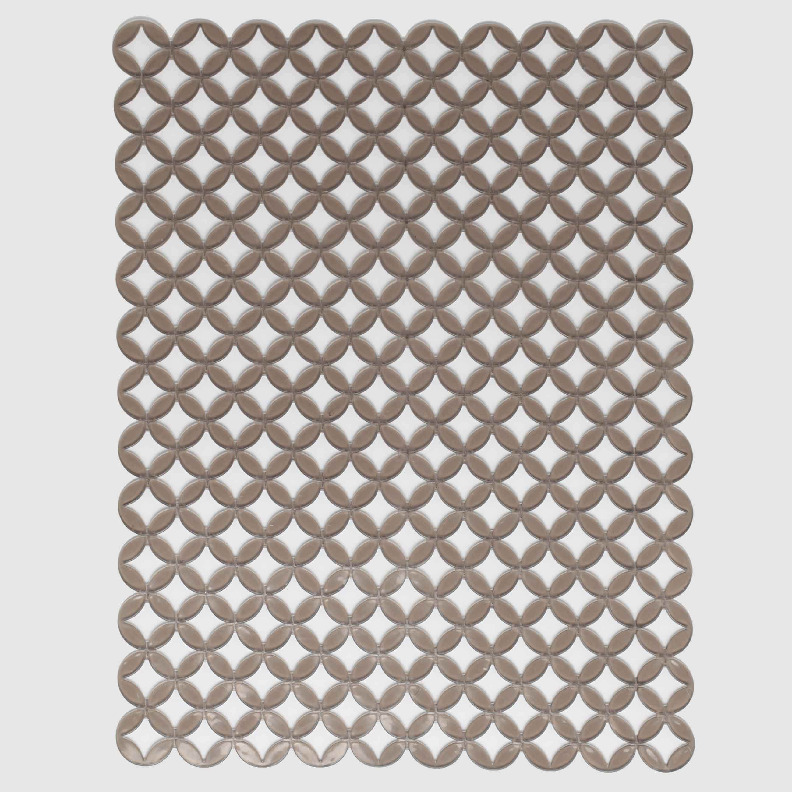 Kitchen sink mat, 41x32 cm, PVC, Rectangular, Grey, Rhombuses, Keeping, image-0