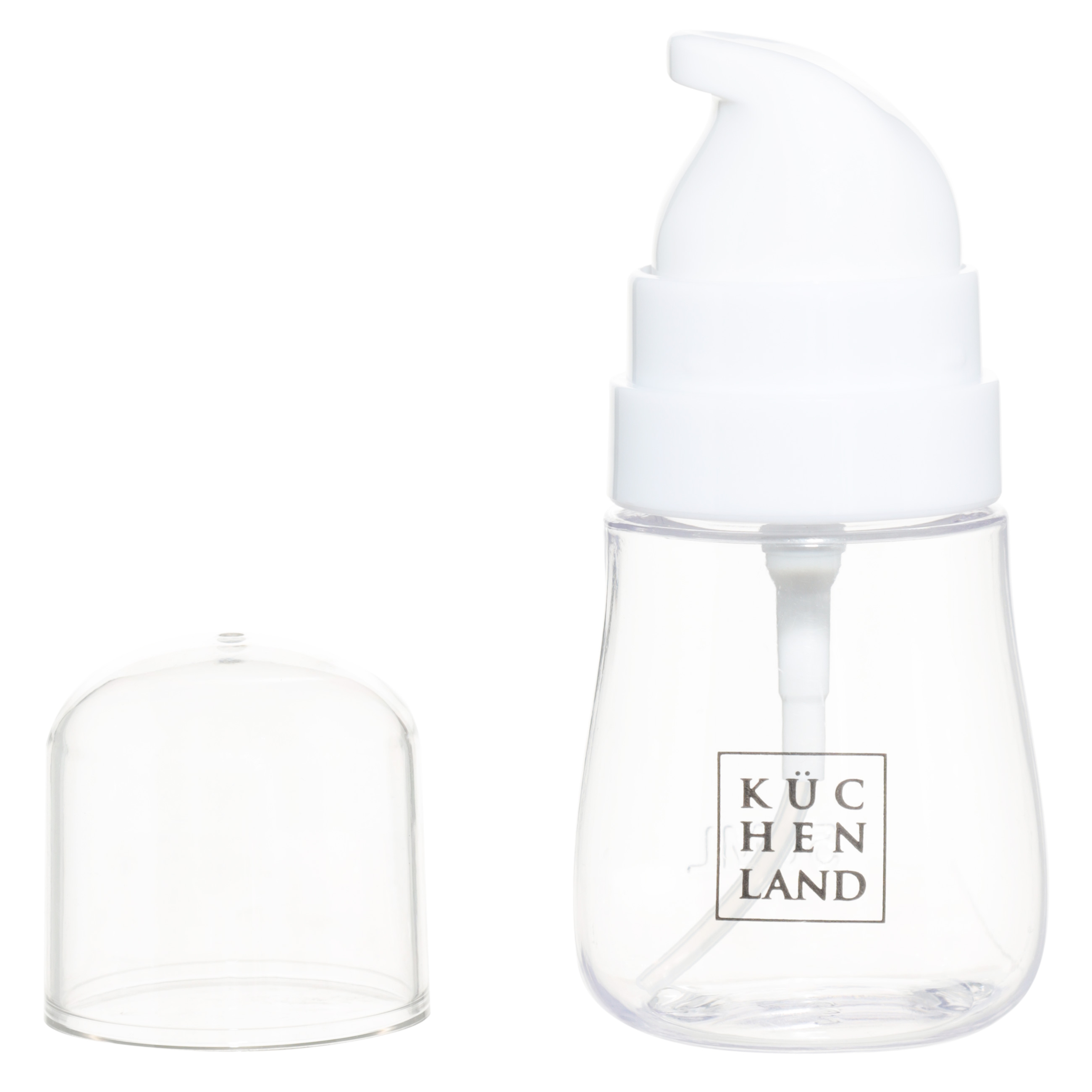 Set of travel bottles, 2 pcs, with dispenser, plastic, white, Basic