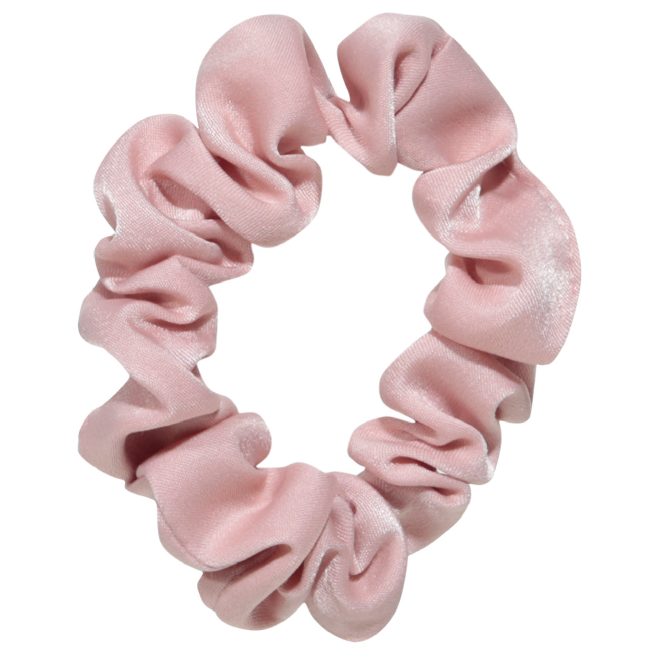 Elastic band for hair, 5 cm, 2 pcs, children's, satin, pink / beige, Silk, image-0