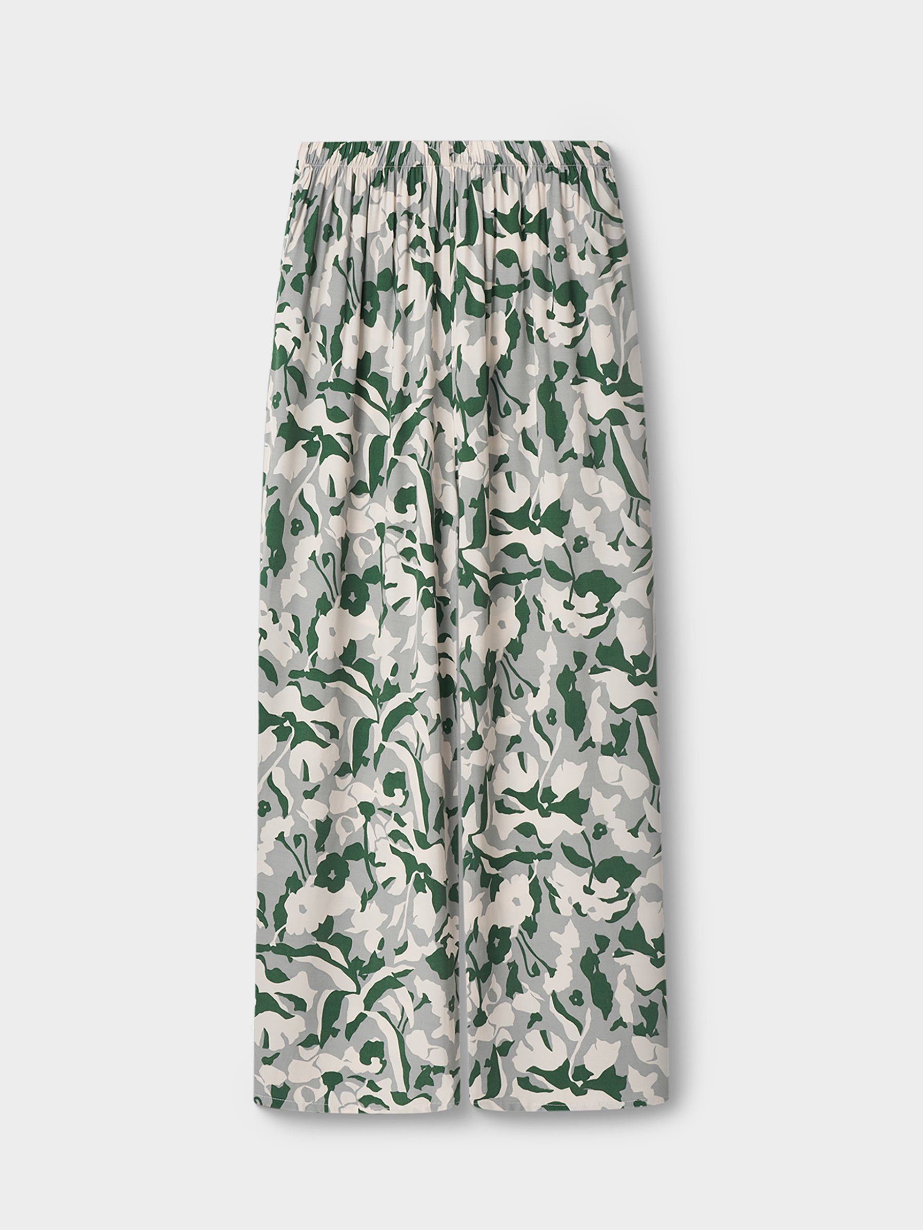 Women's trousers, size S, wide, viscose, green, Adetta, image-5