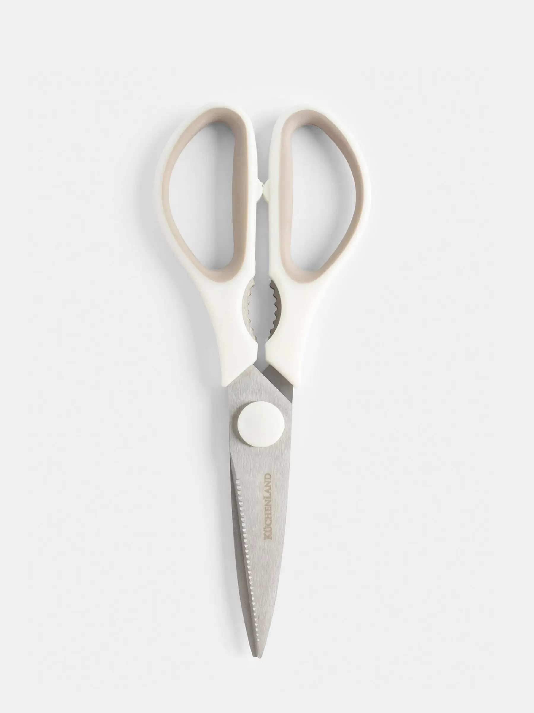 Kitchen scissors, 21 cm, steel/plastic, cream, Soft Kitchen