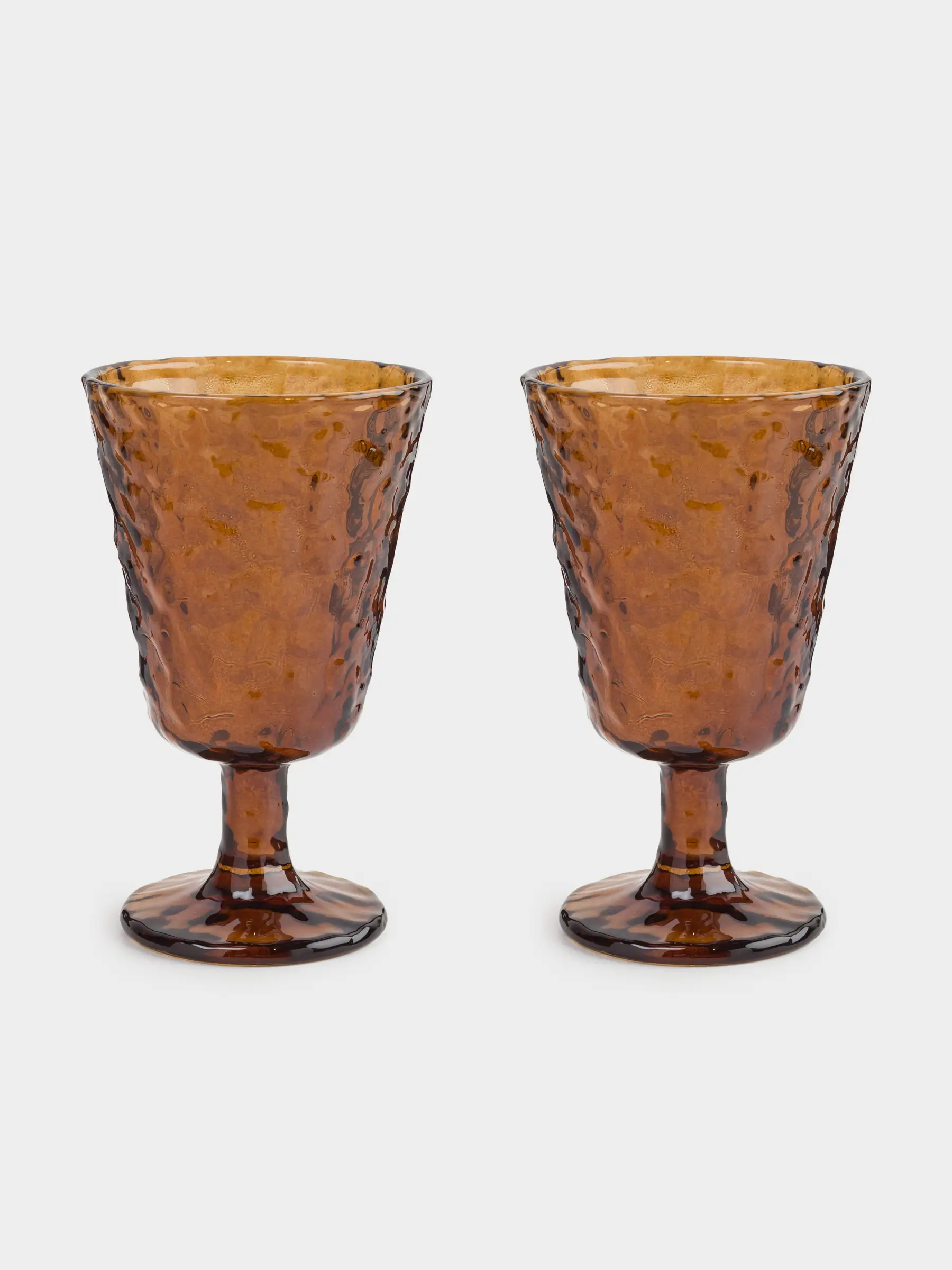 Drinking glass, 280 ml, 2 pcs, glass R, brown, Frozen, image-0